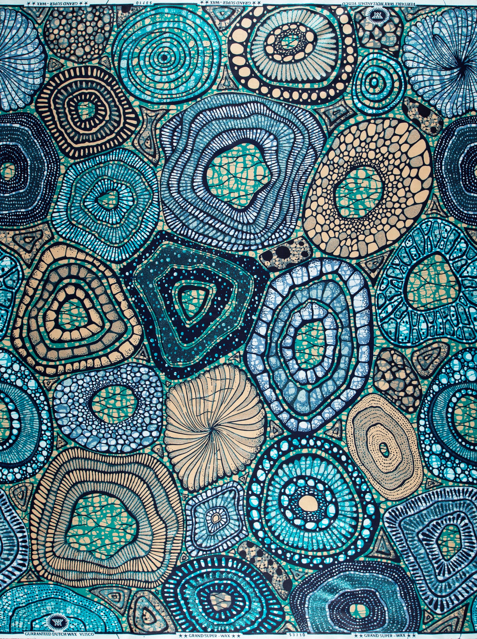 Grand Super-Wax | VLS3710.001 | Orné de Bleu Clair Pailleté