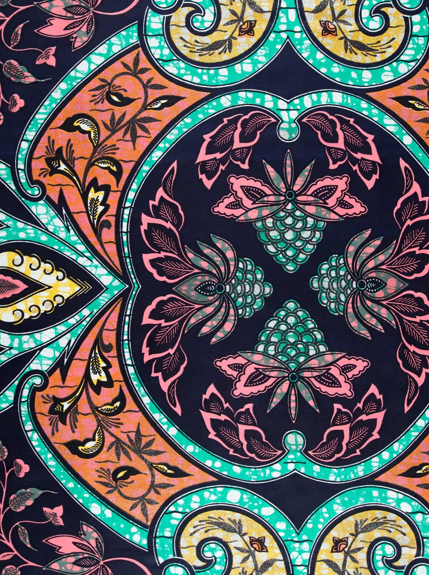 Grand Super-wax | Vls3947.013 | Blue-copper Shine – Vlisco
