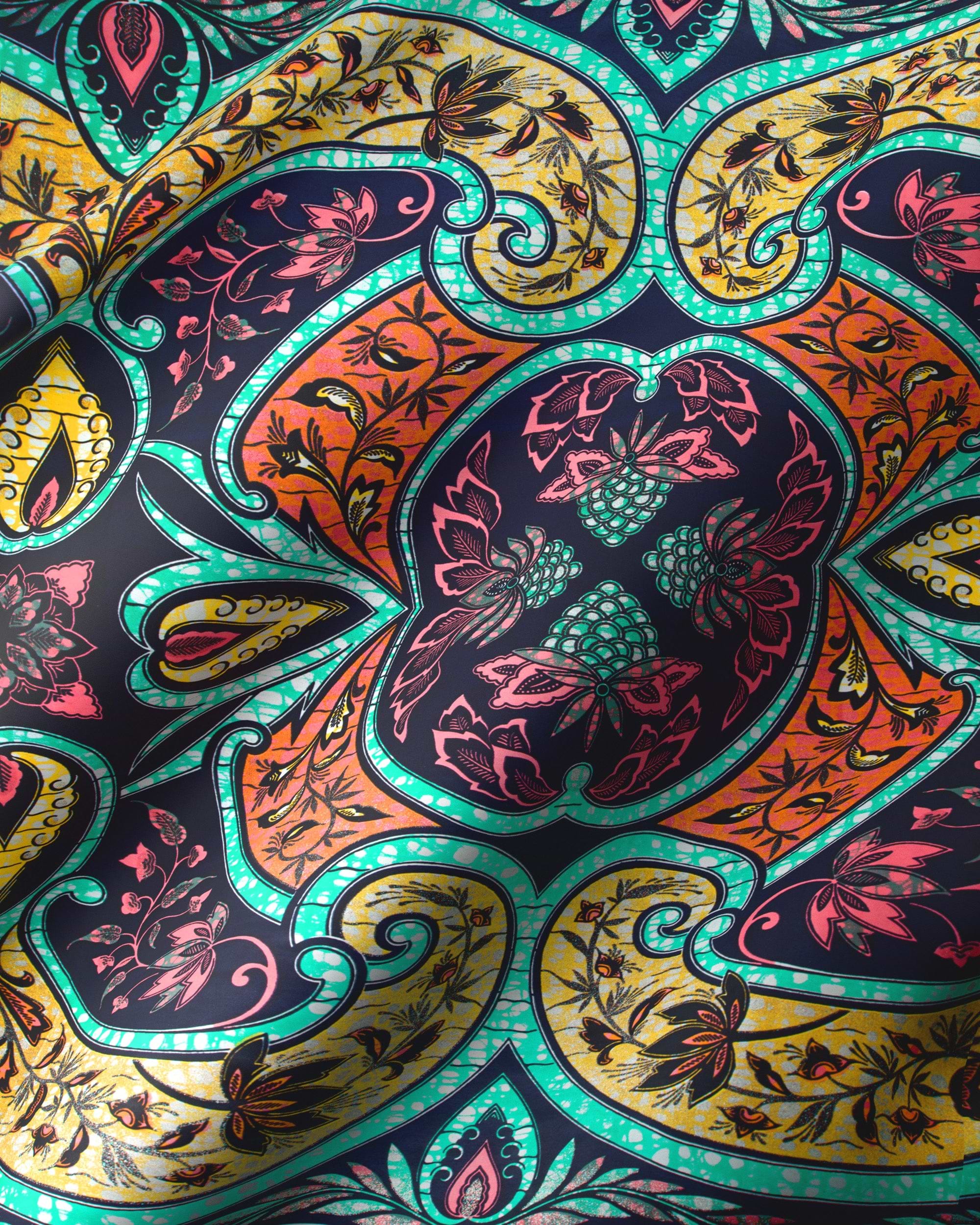 Grand Super-wax | Vls3947.013 | Blue-copper Shine – Vlisco