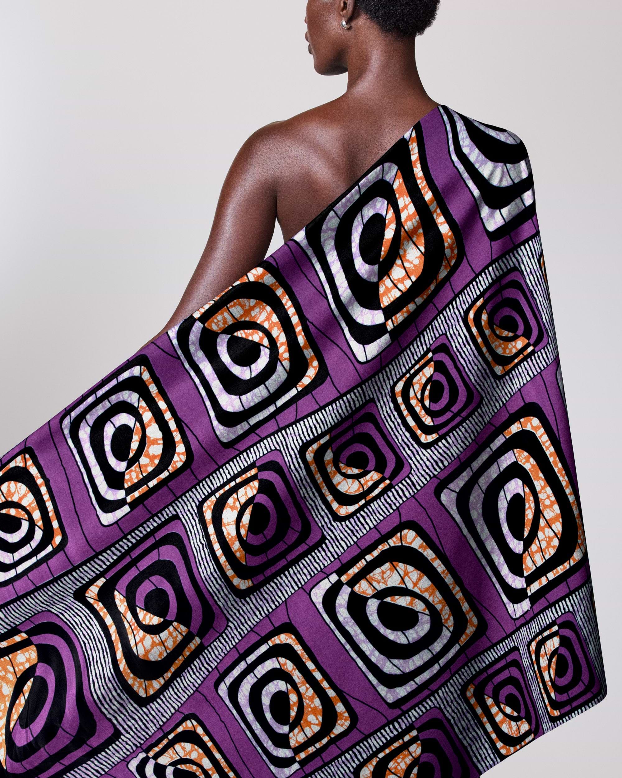 Vibrant purple black white orange super-wax vls4163.011