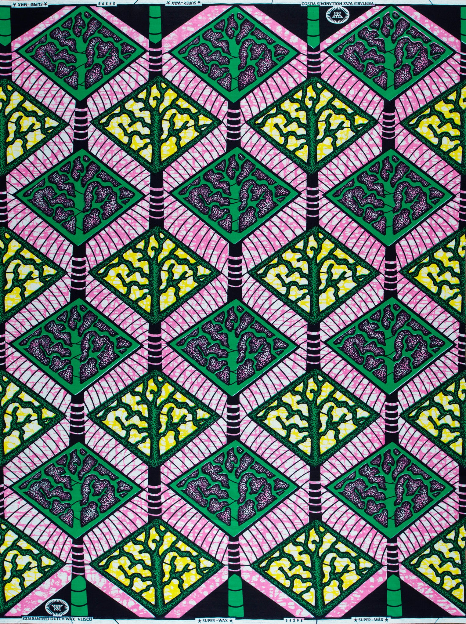 Vibrant african print fabric bold super-wax vls4398.001