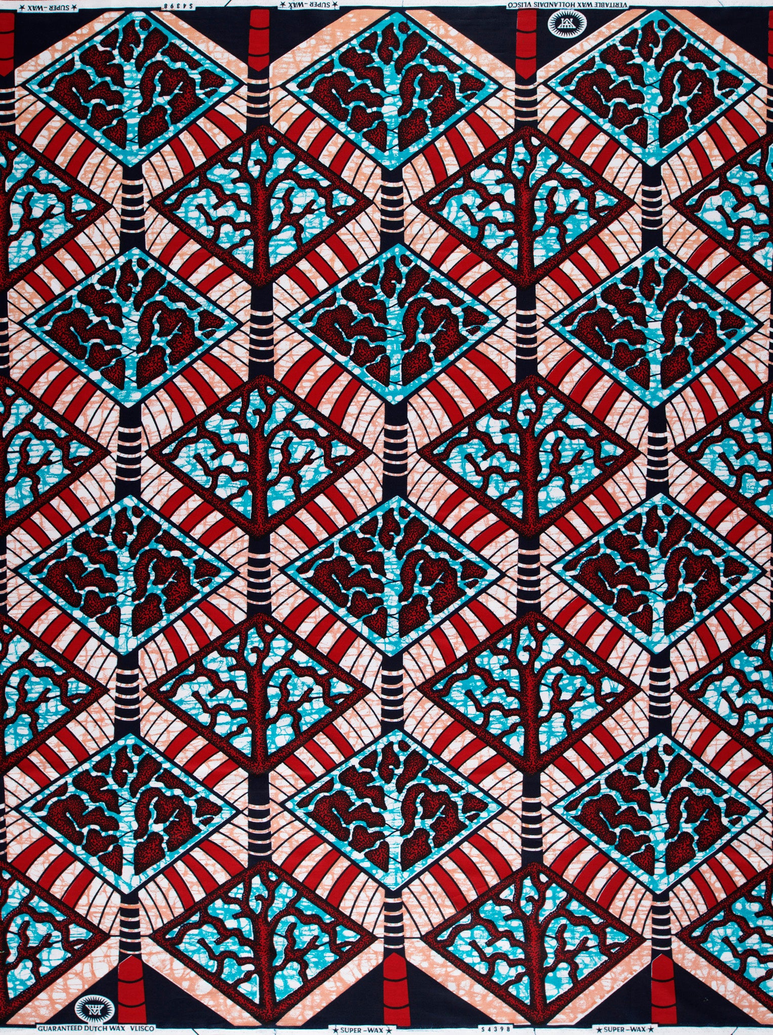 Vibrant african print fabric bold super-wax vls4398.003