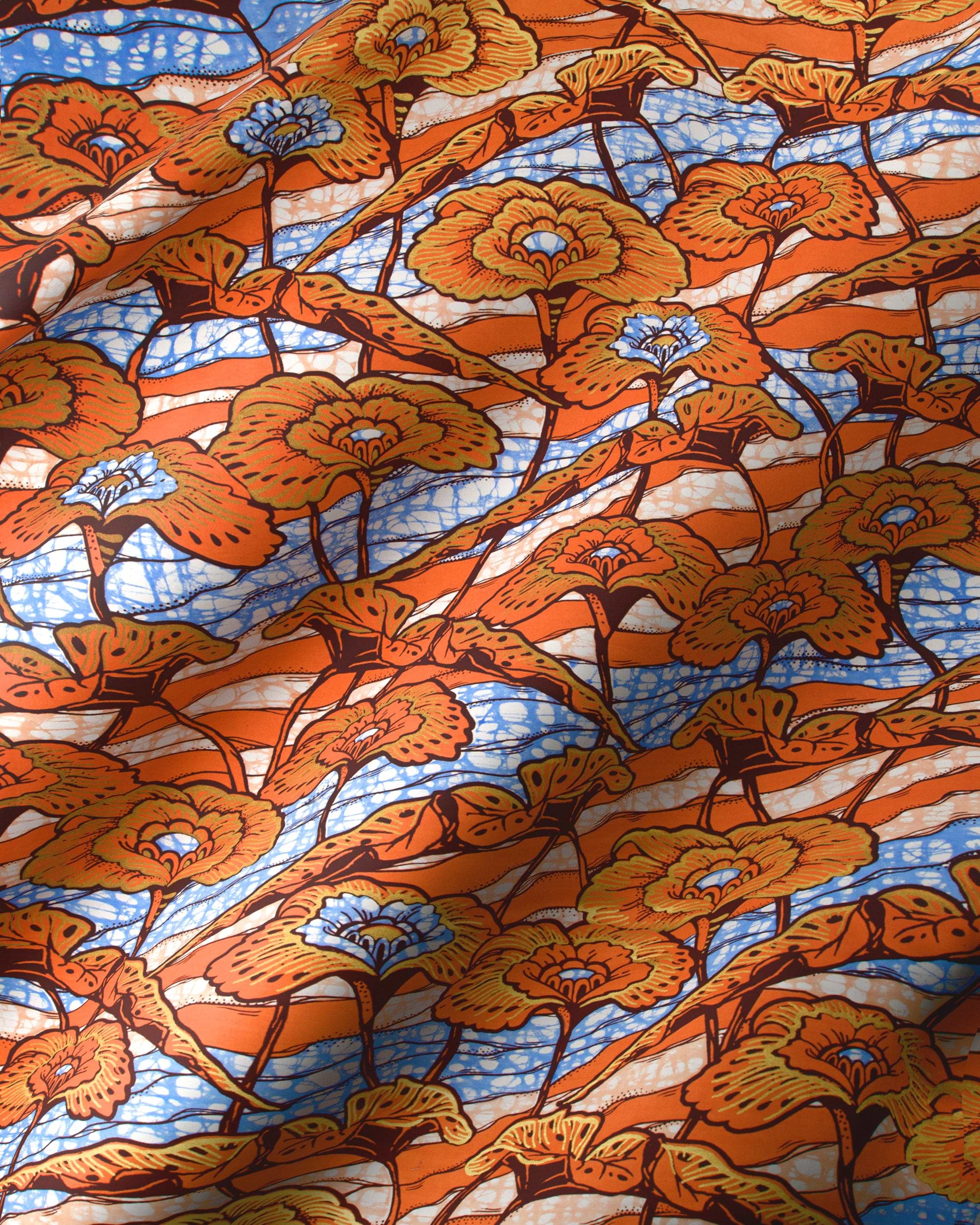 Floral patterned fabric super-wax vls4567.012