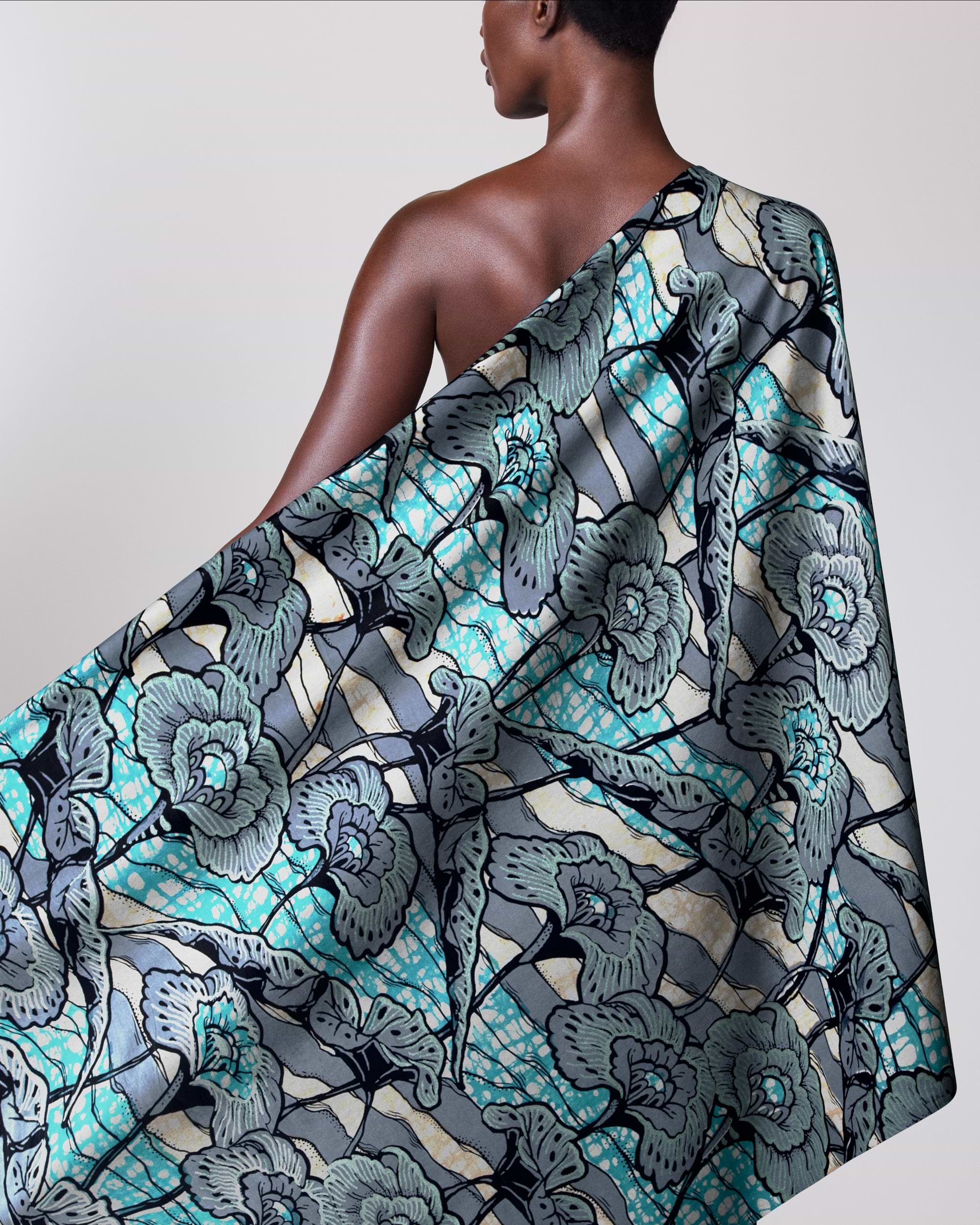 Super-Wax | VLS4567.013 | Pastel Green Embellished – Vlisco