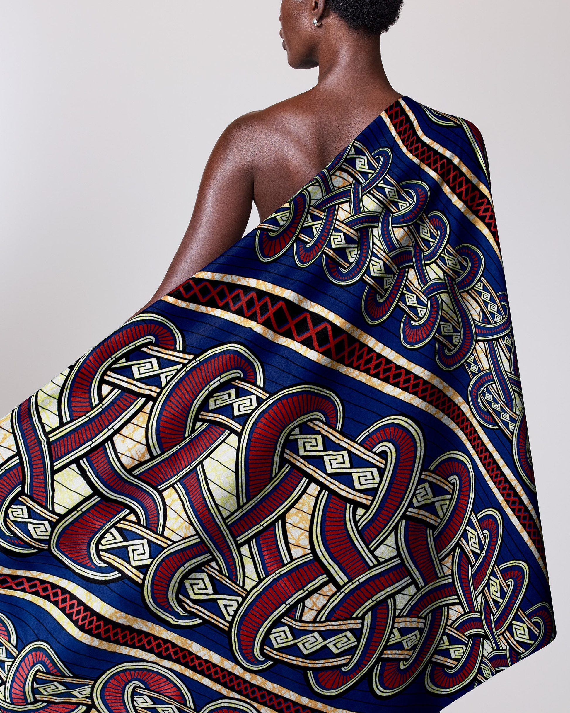 Vibrant blue red cream patterned super-wax vls4959.001