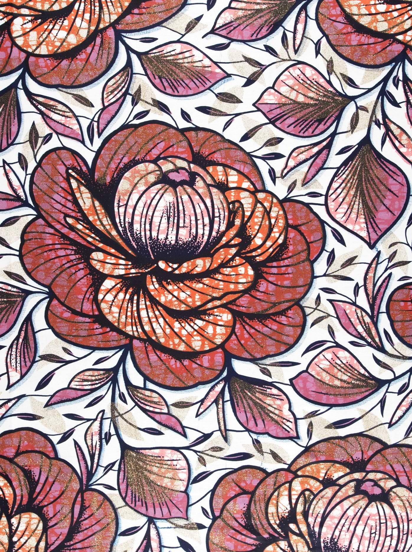 Grand Super-Wax | VLS5238.026 | Gold Glitter Embellished – Vlisco
