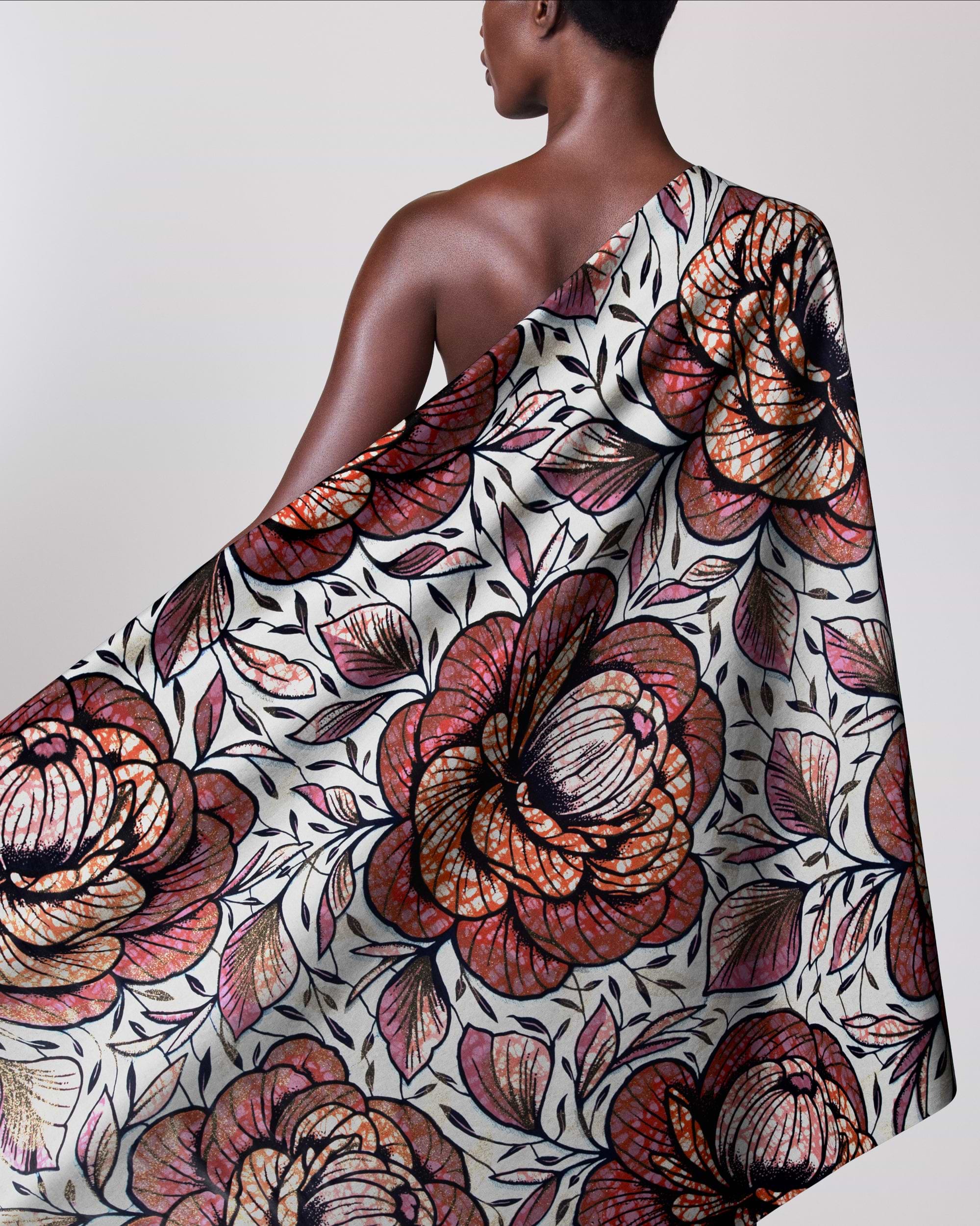 Grand Super-Wax | VLS5238.026 | Gold Glitter Embellished – Vlisco