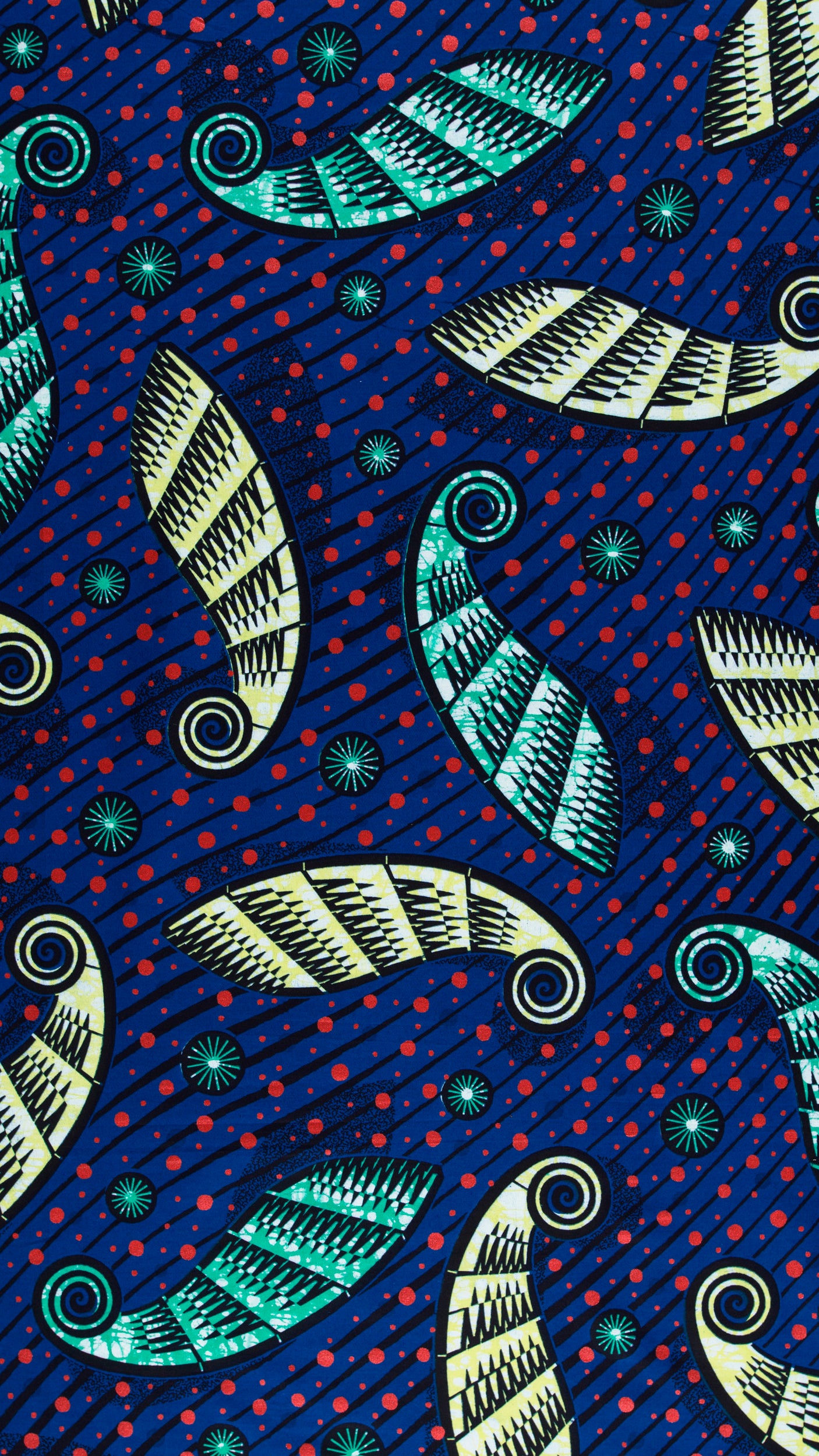 Vibrant blue fabric bold stylized super-wax vls6247.019