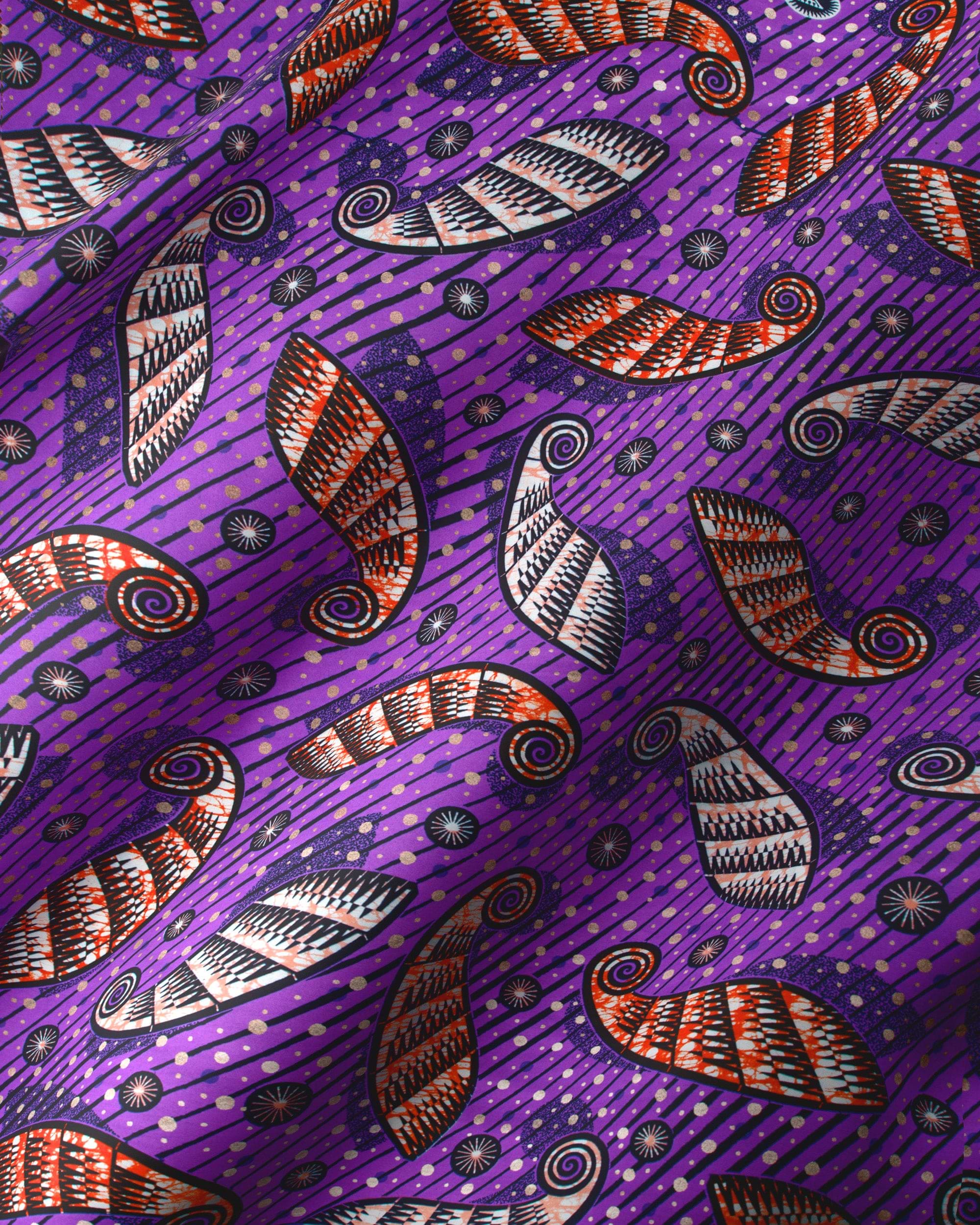 Vibrant purple fabric bold stylized super-wax vls6247.020