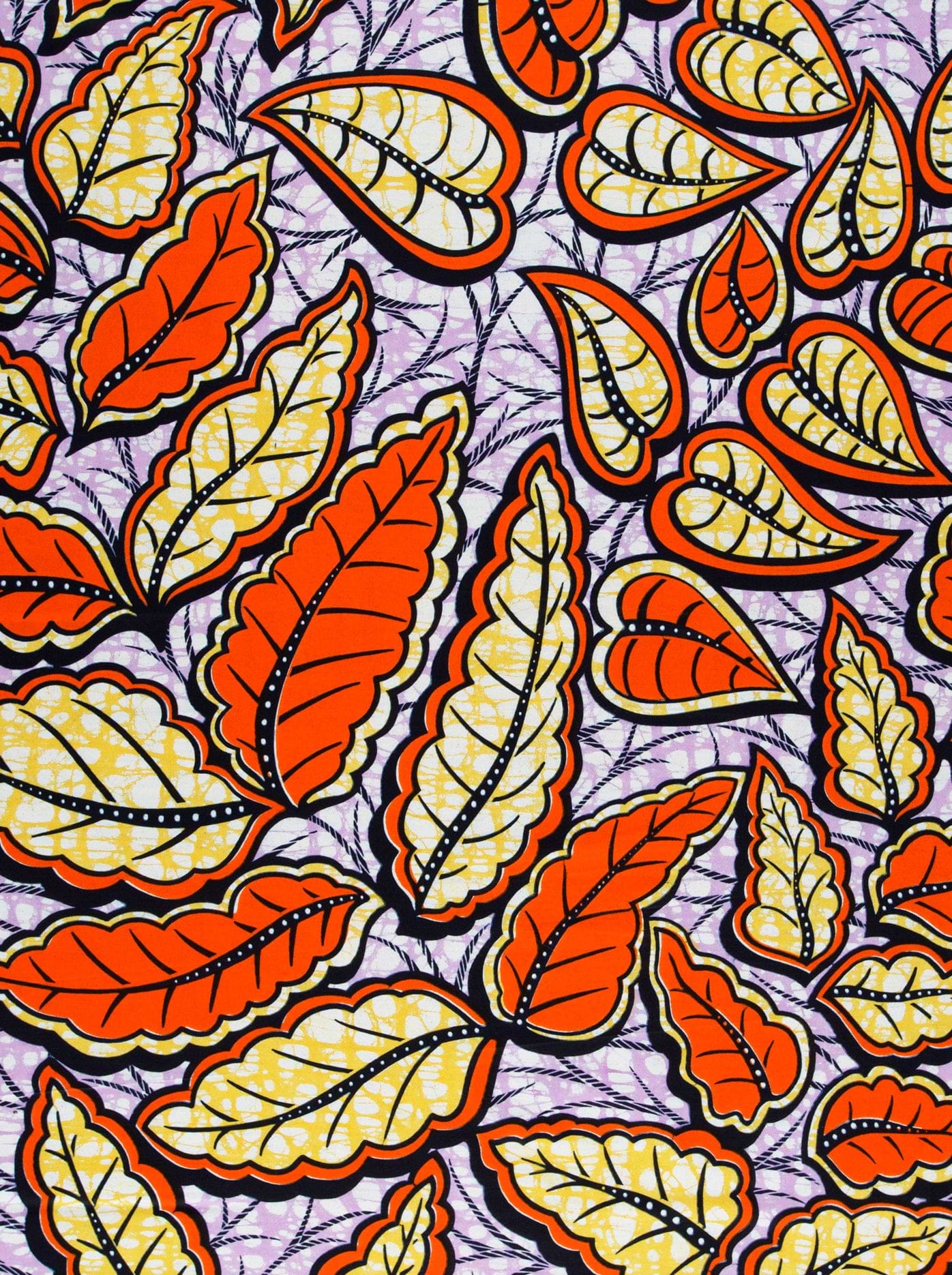 Vibrant orange yellow leaves black super-wax vls6477.008