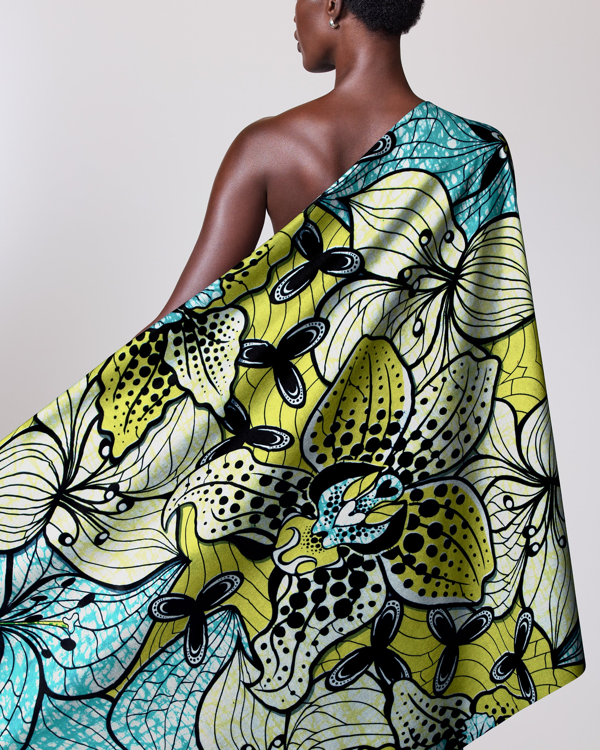 Vibrant wrap dress bold yellow super-wax vls6516.012