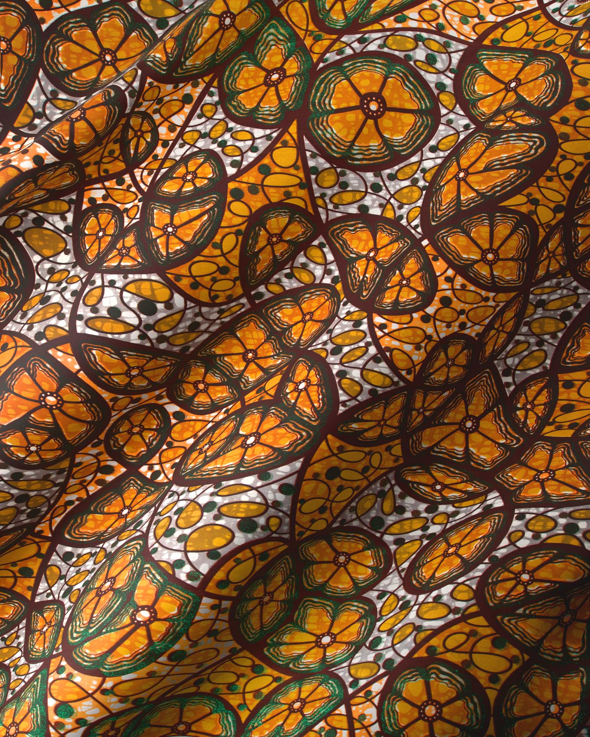 Floral patterned fabric grand super-wax vls6635.010