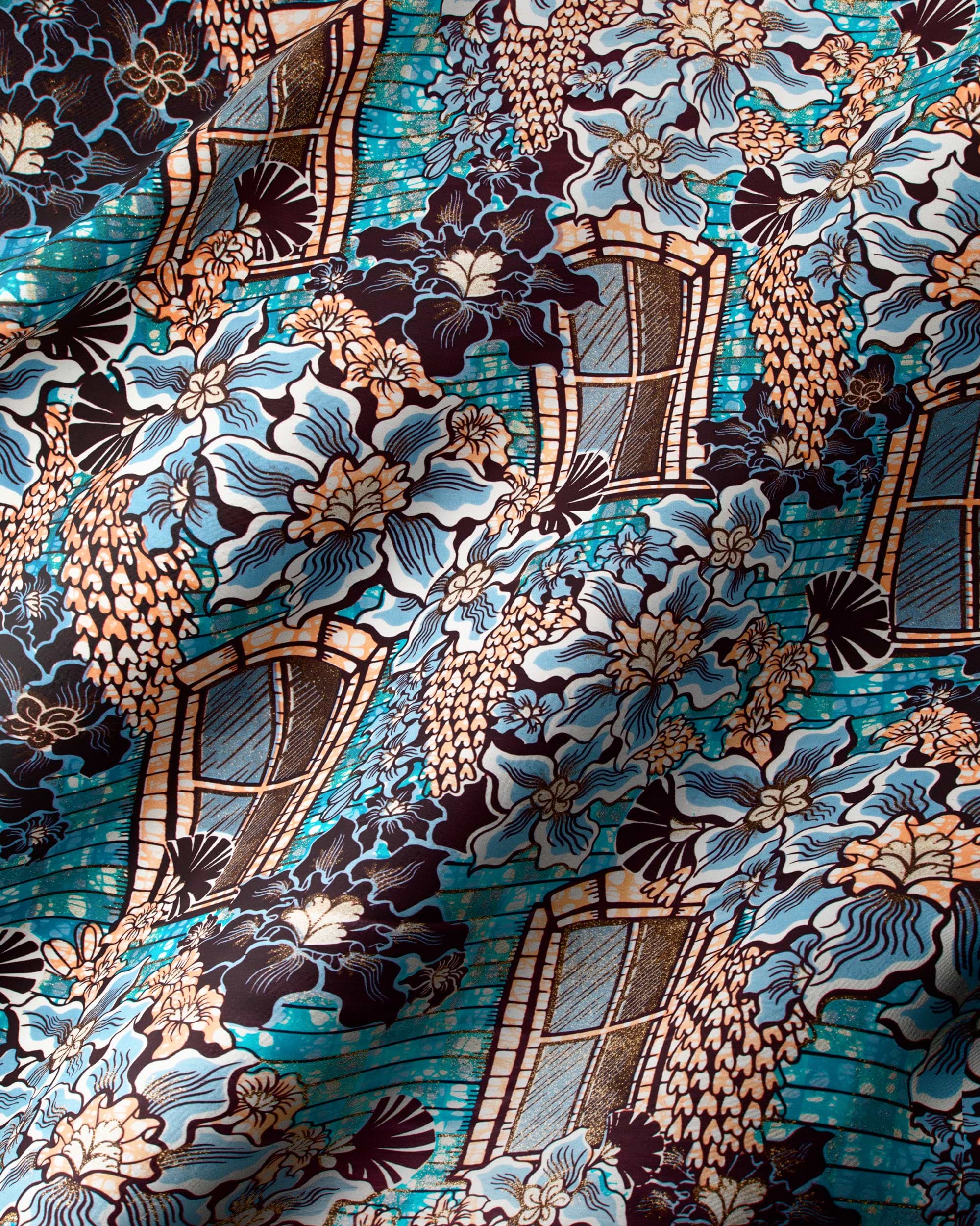 Grand Super-Wax | VLS7072.008 | Gold Glitter Embellished – Vlisco
