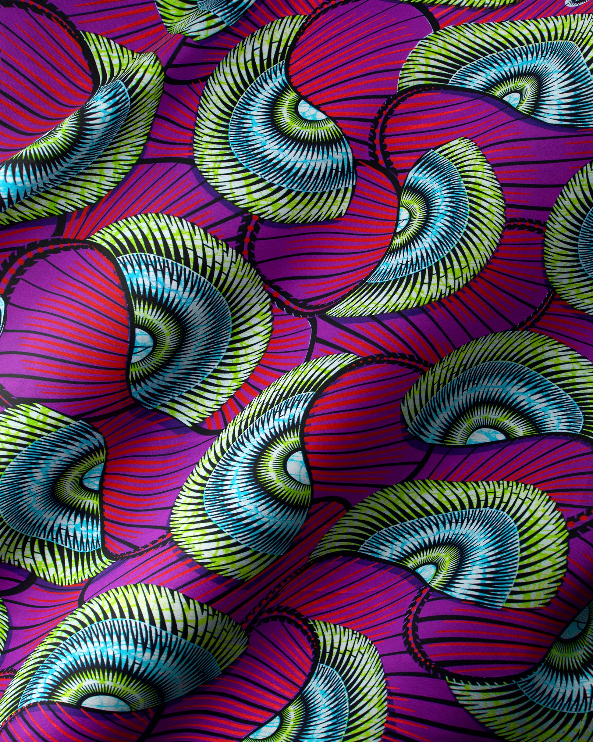 Vibrant purple fabric bold patterns super-wax vls7254.008