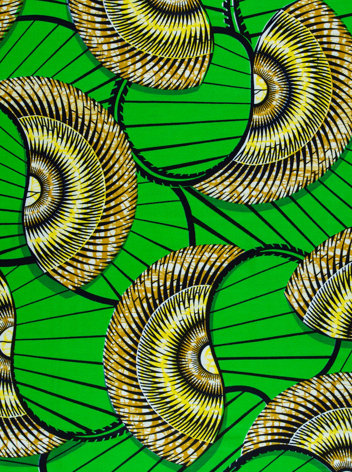 Vibrant green fabric bold circular super-wax vls7254.012