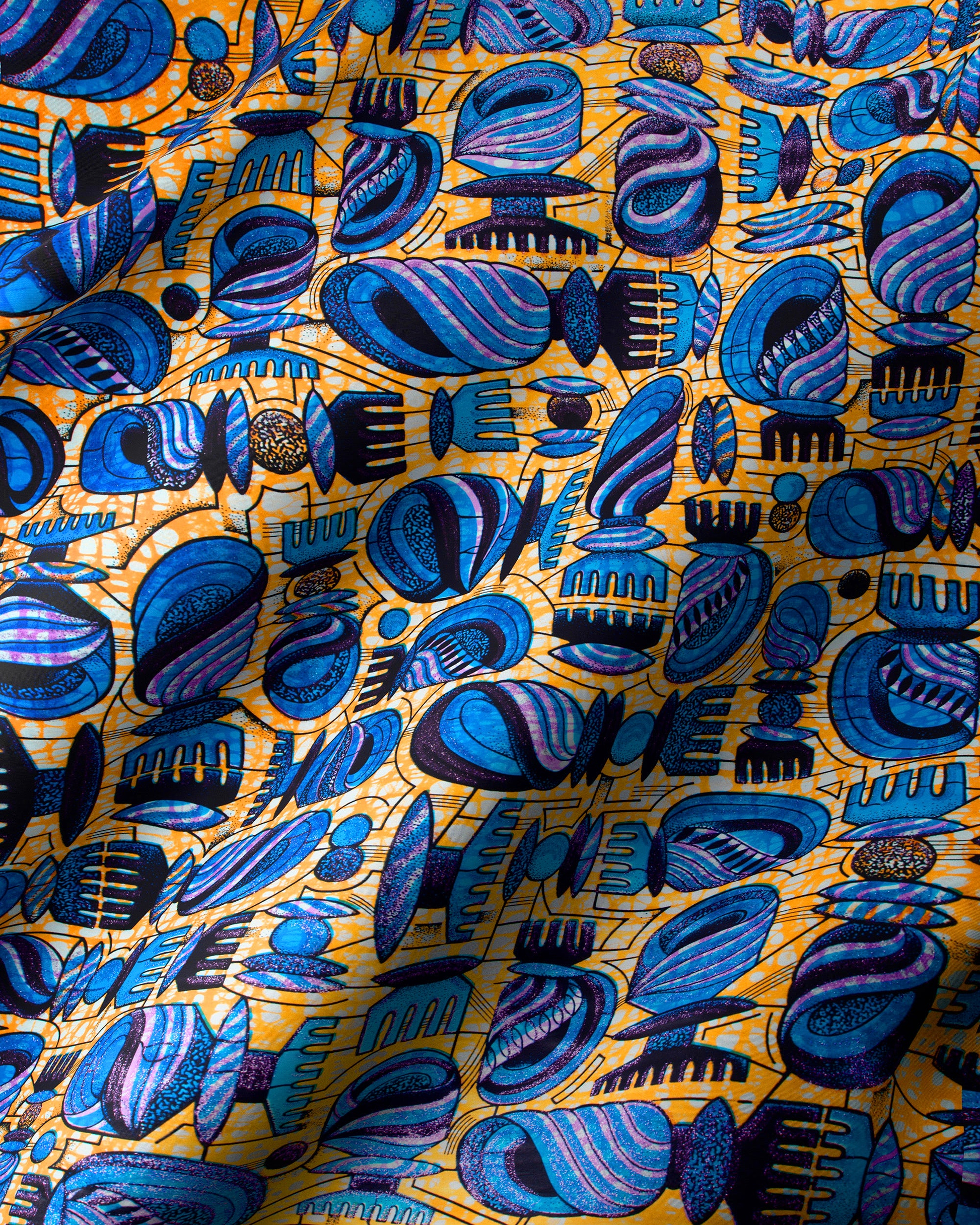 Vibrant yellow fabric adorned bold grand super-wax vls7429.007