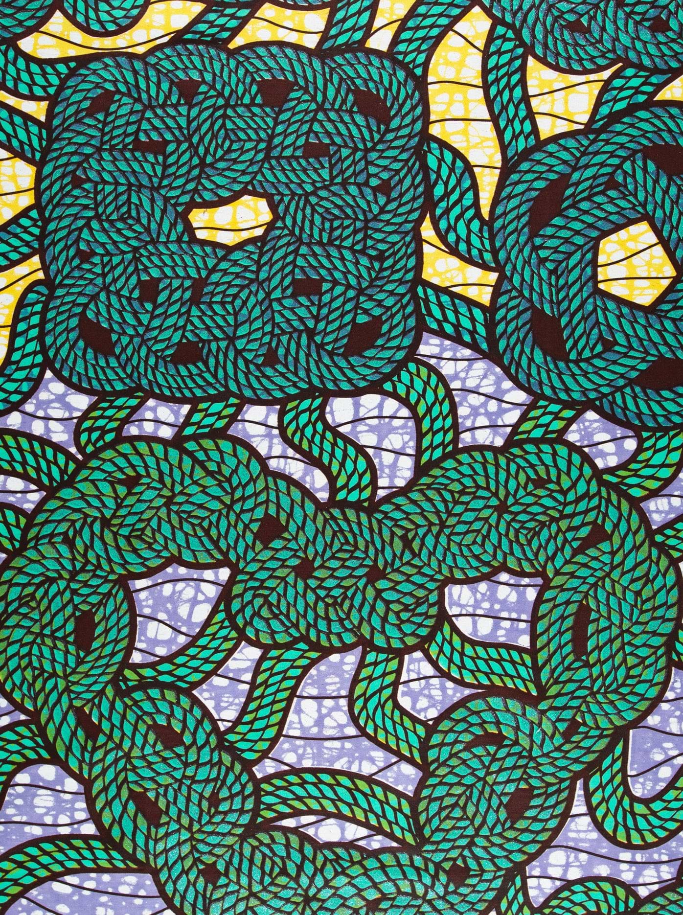 Green brown rope pattern grand super-wax vls7728.007