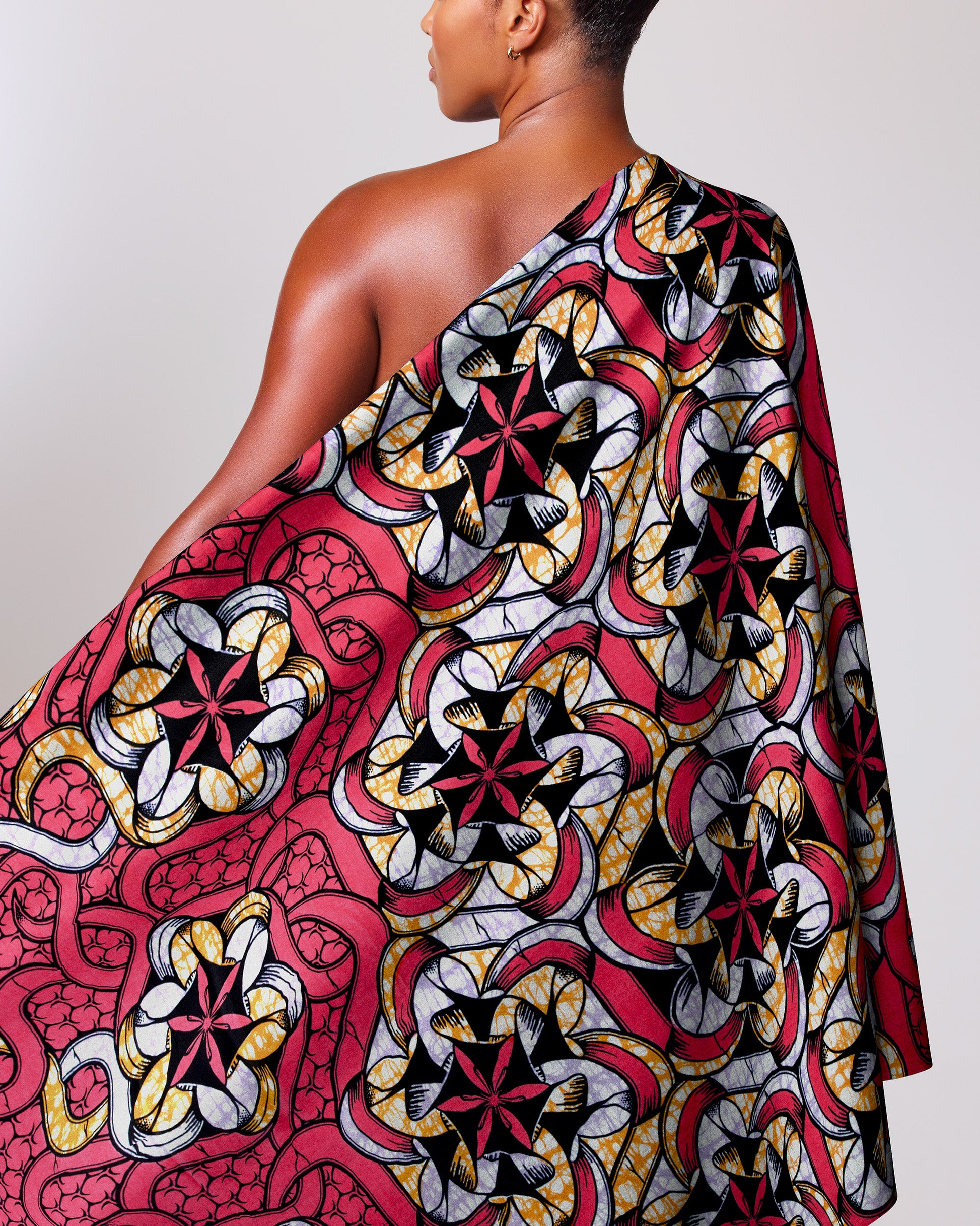 Vibrant red black white gold super-wax vls8270.002