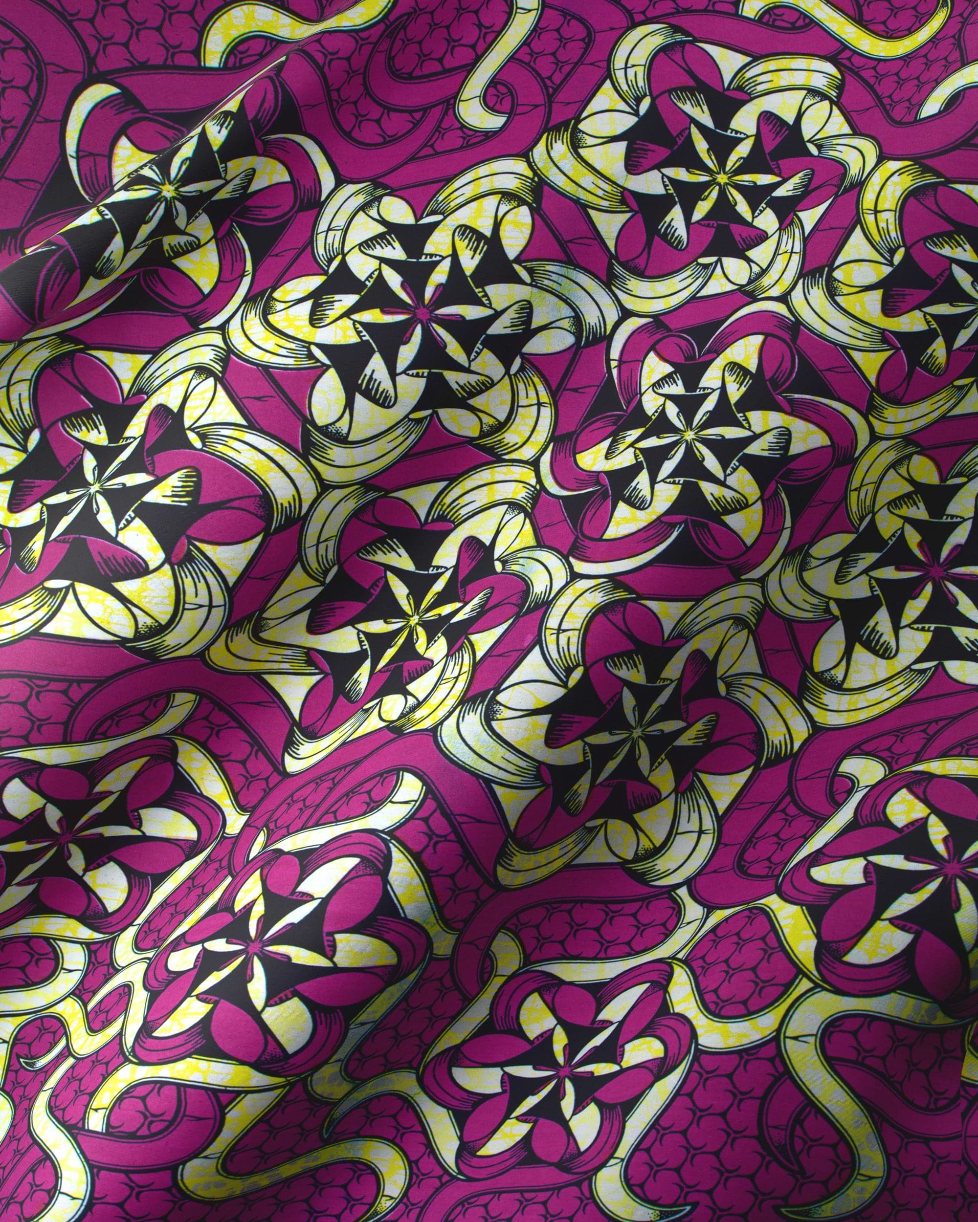 Vibrant purple fabric bold geometric super-wax vls8270.010
