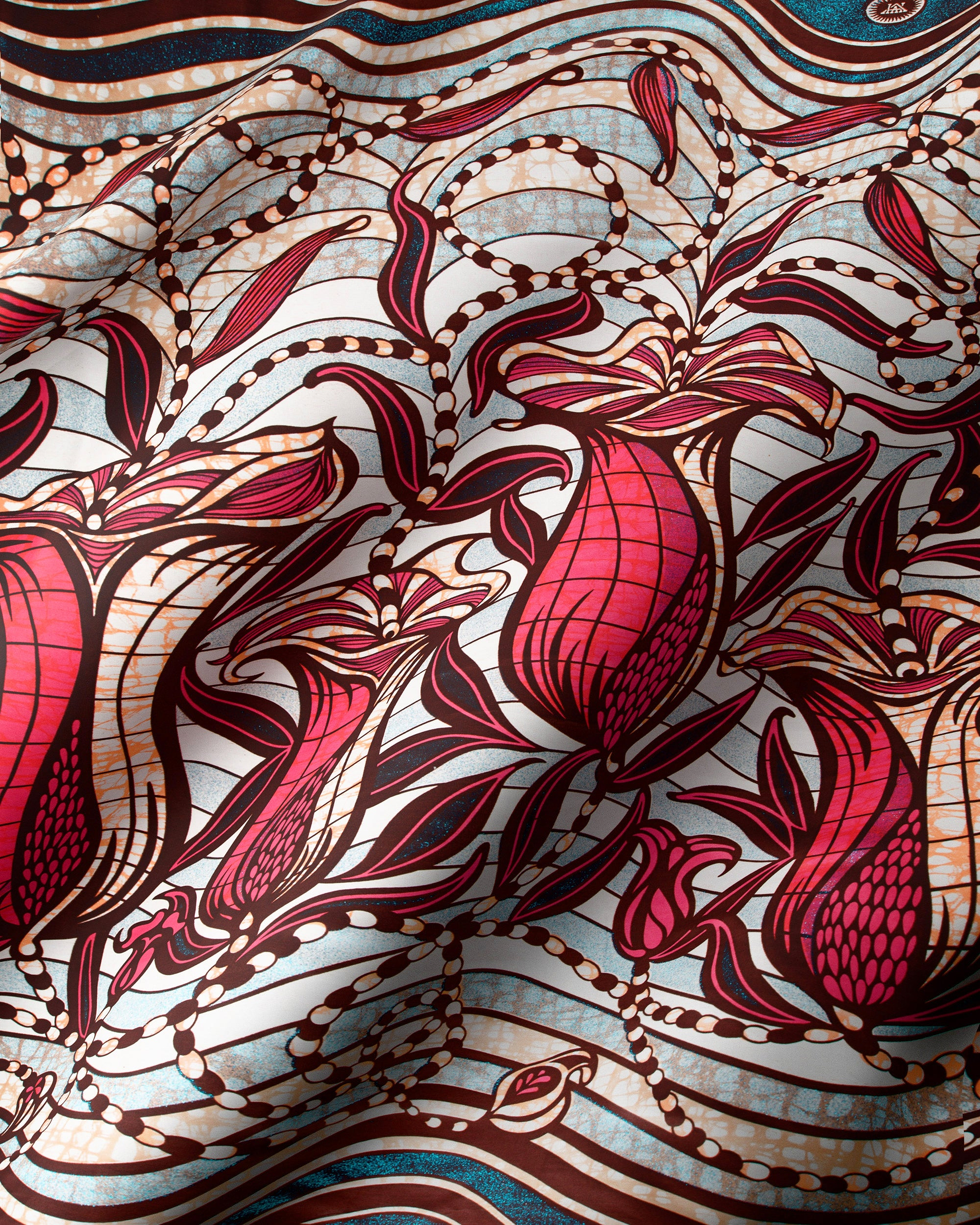 Vibrant fabric intricate art nouveau-inspired grand super-wax vls9099.002