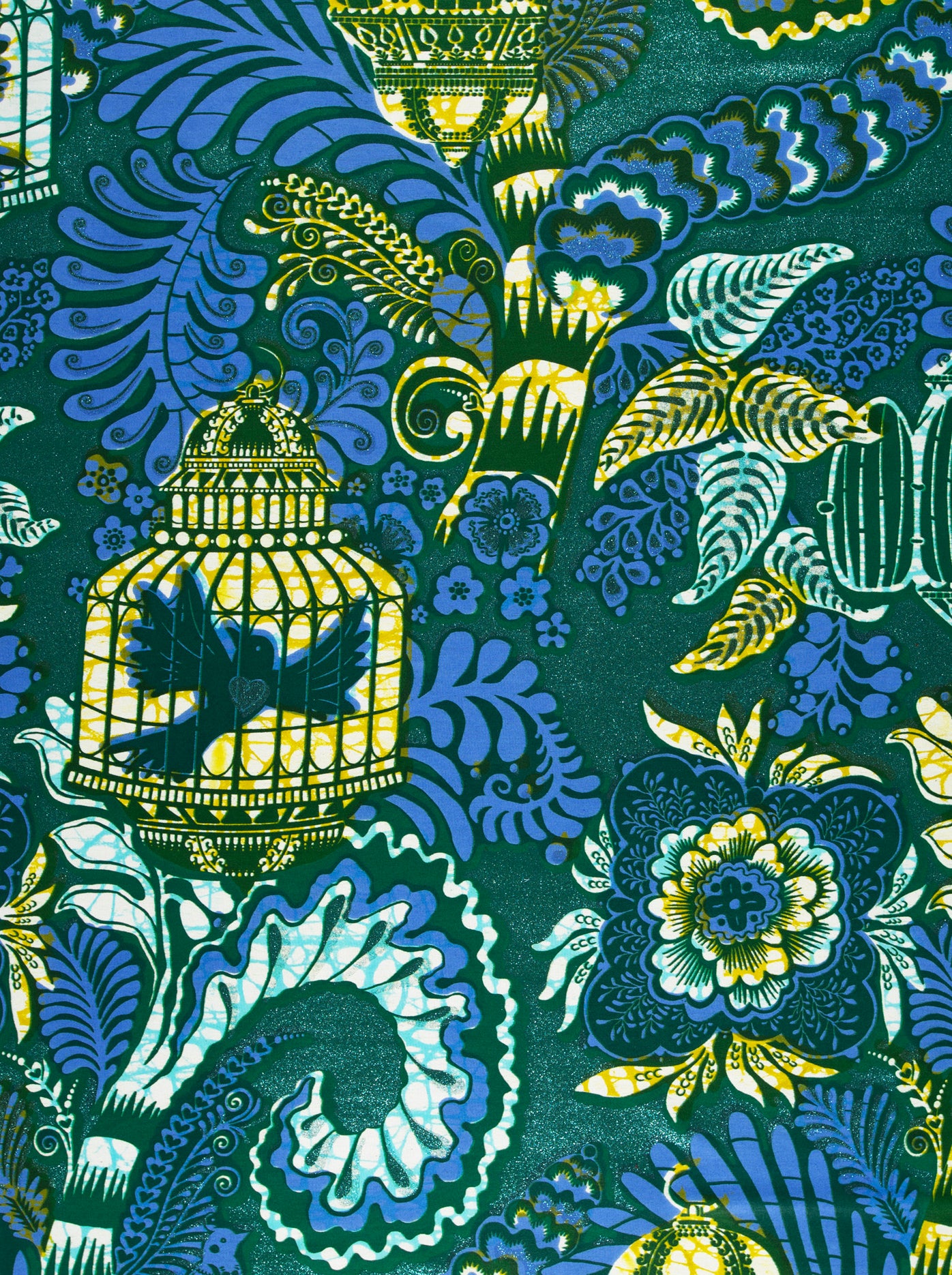 Grand Super-Wax | VLS9903.009 | Orné de Bleu Clair Pailleté