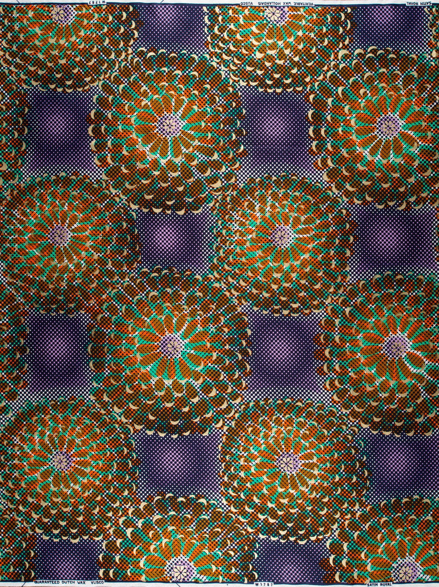 Vibrant geometrically patterned fabric bold satin royal vlw1787.004