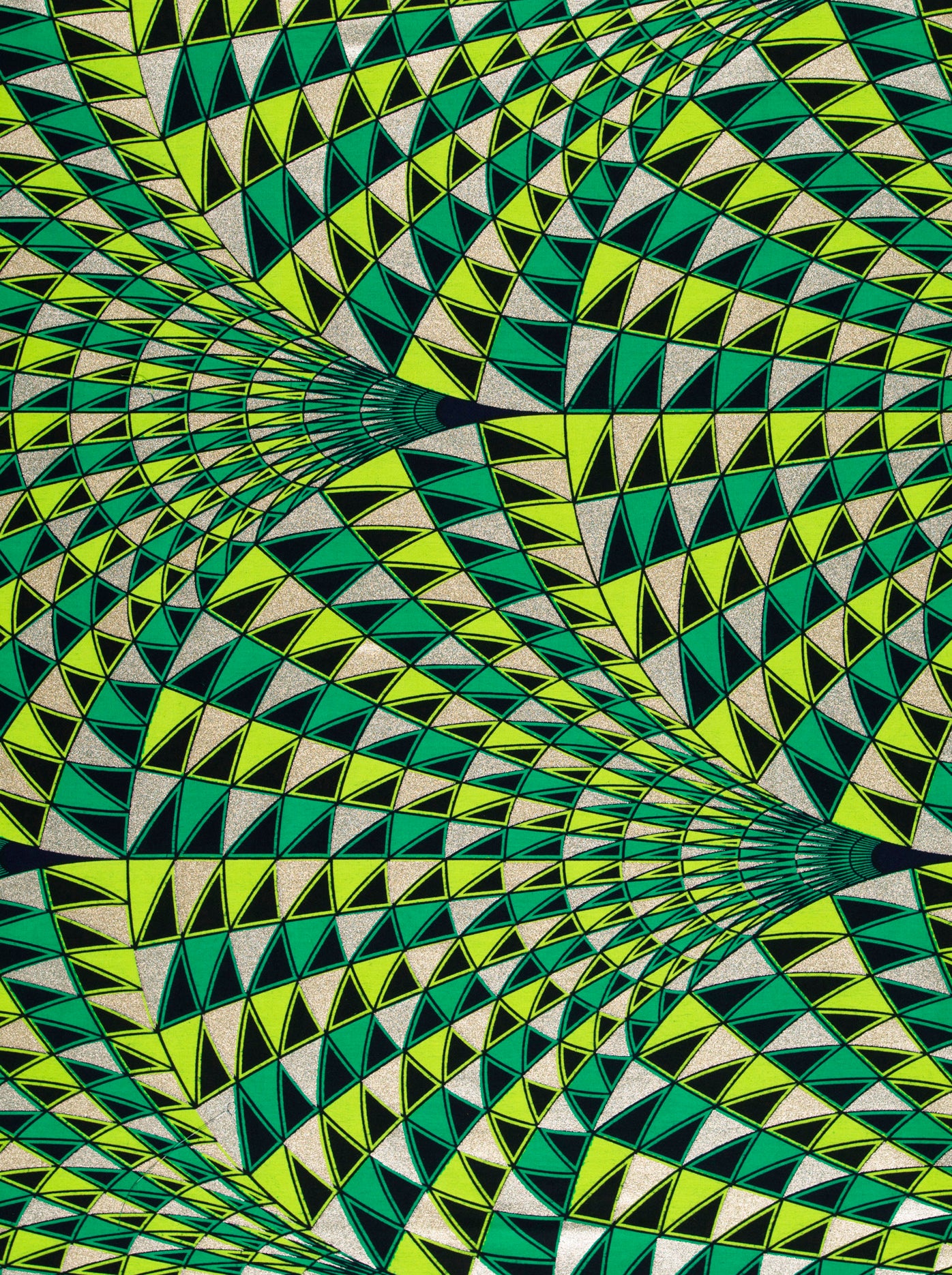 Vibrant geometric pattern triangles shades wax hollandais vlw2094.026