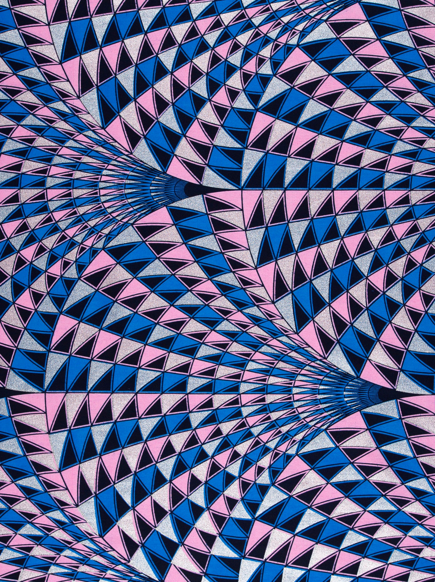 Vibrant geometric fabric pattern triangles wax hollandais vlw2094.028