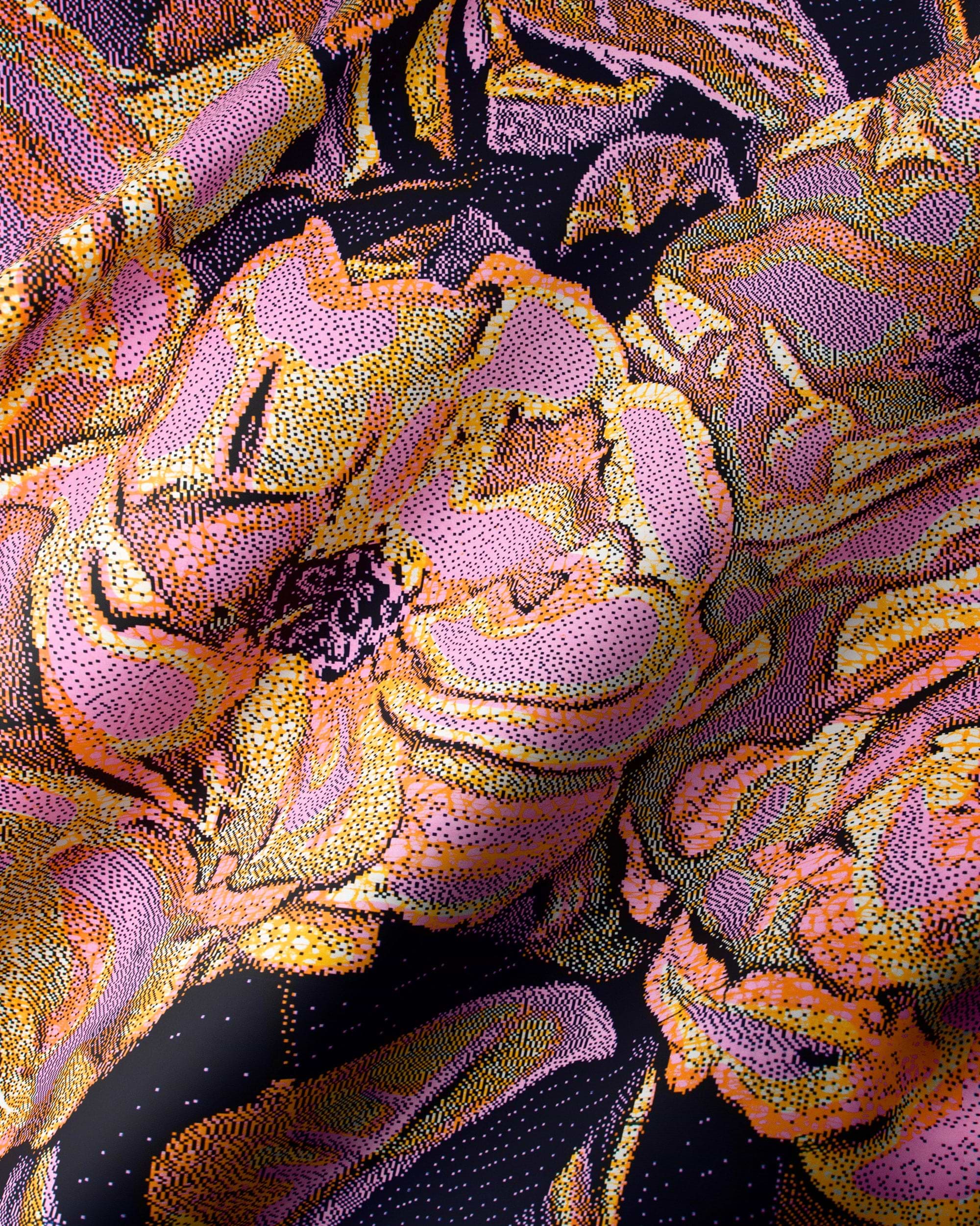 Vibrant digitally rendered floral fabric wax hollandais vlw2850.007