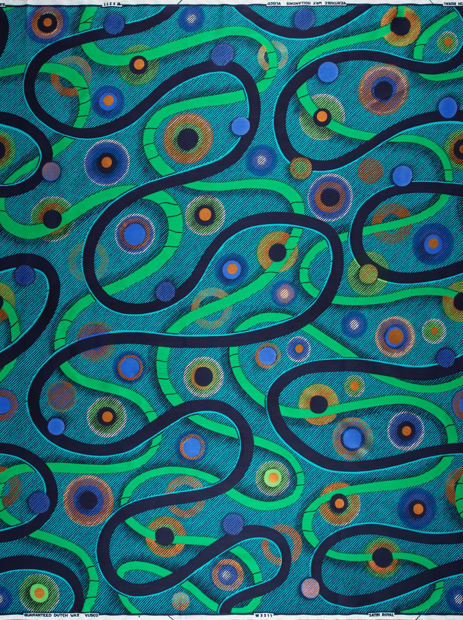 Vibrant teal fabric bold green satin royal vlw3211.002