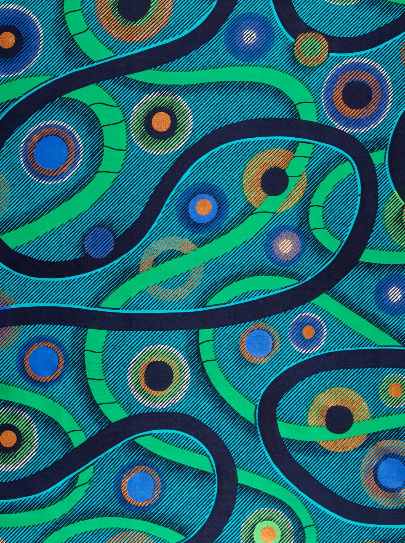 Vibrant teal fabric bold paisley satin royal vlw3211.002