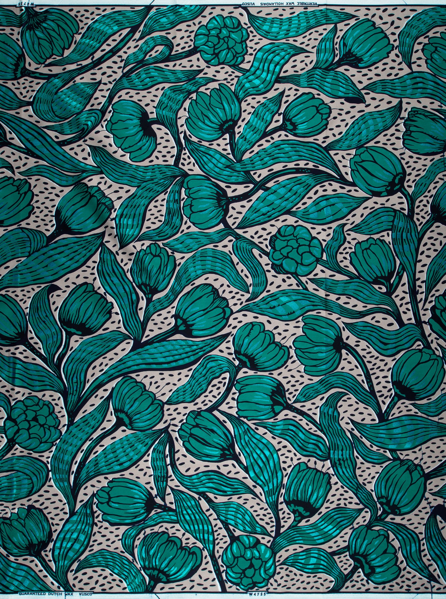 Wax Hollandais | VLW4735.007 | Blue Embellished