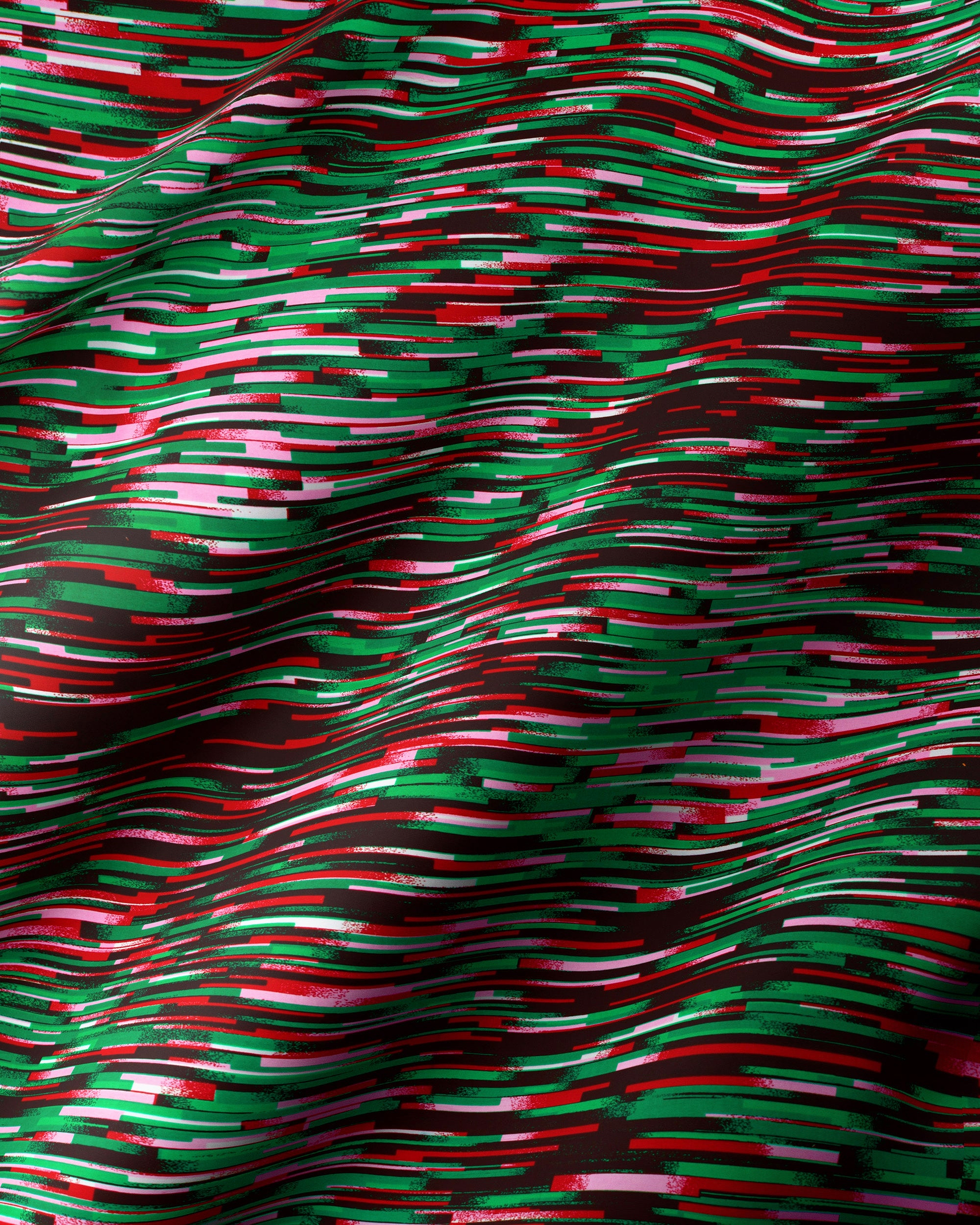 Fabric dynamic pattern wavy red wax hollandais vlw4799.002