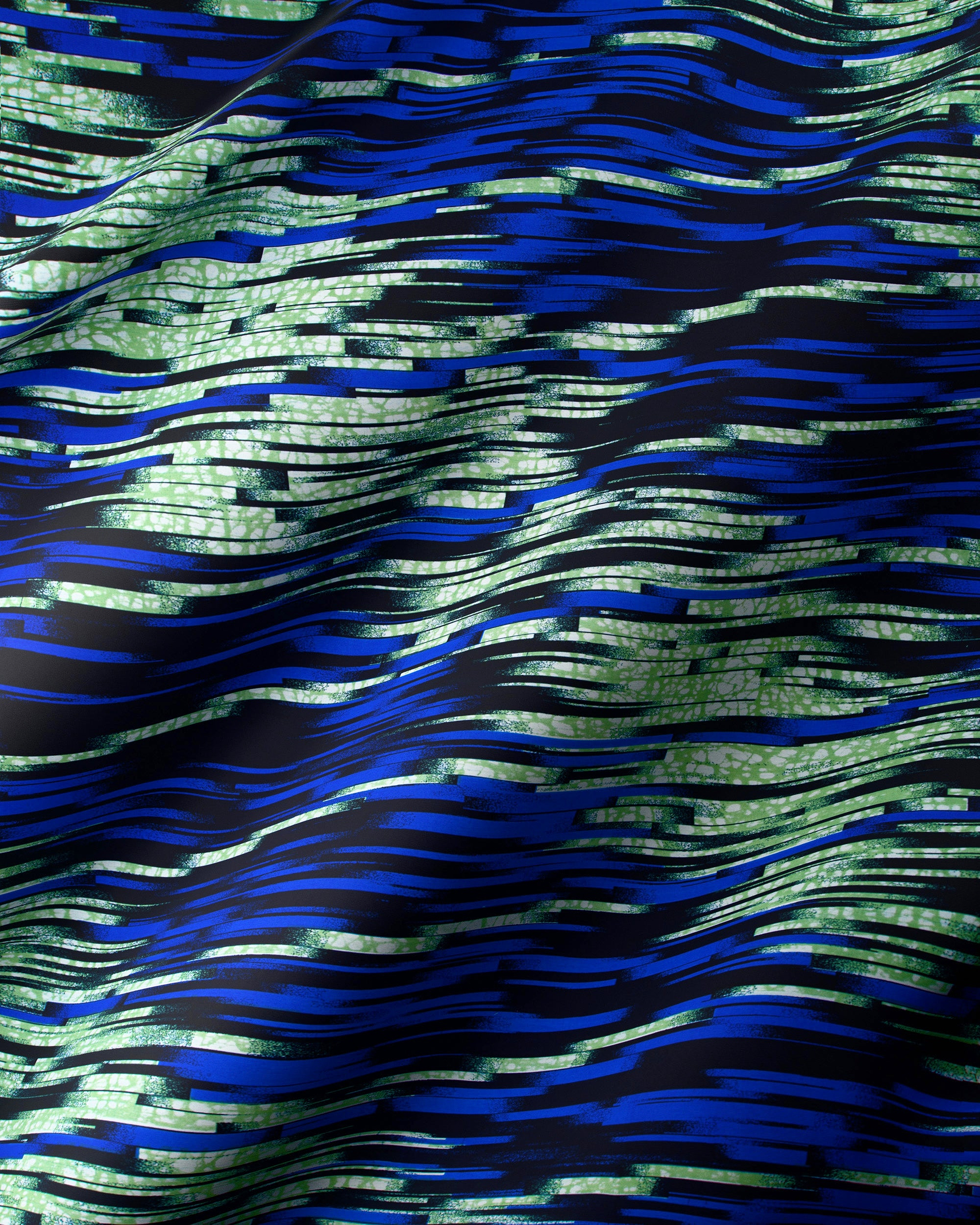 Fabric bold wavy pattern electric wax hollandais vlw4799.003