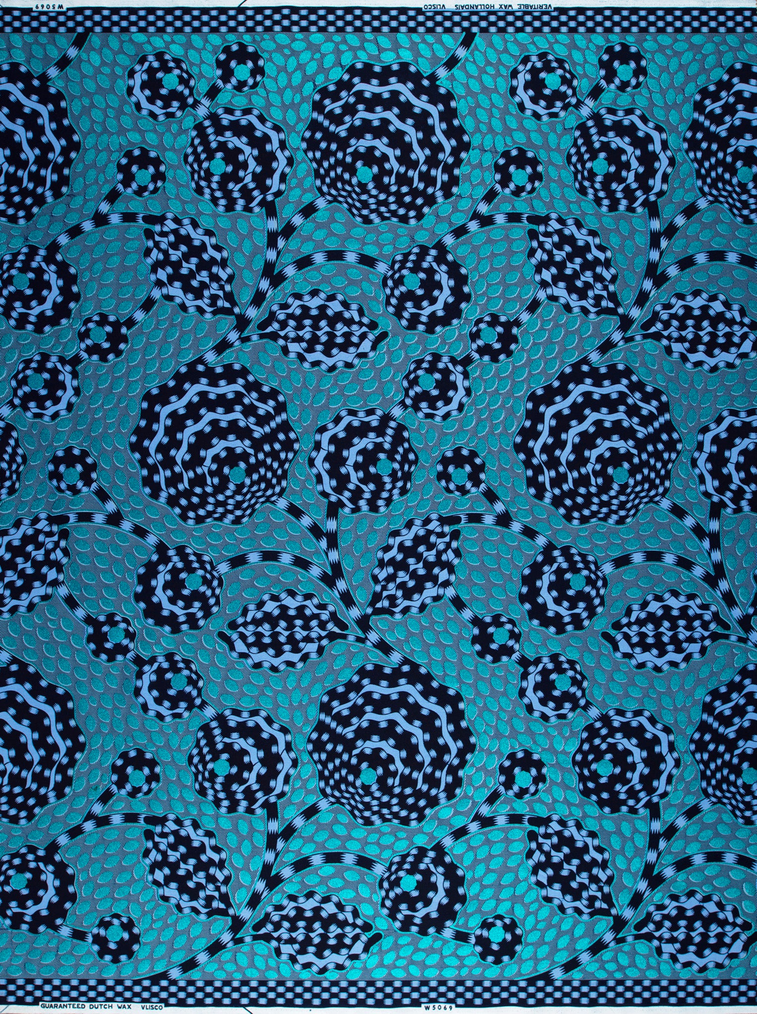 Wax Hollandais | VLW5069.001 | Blue Embellished