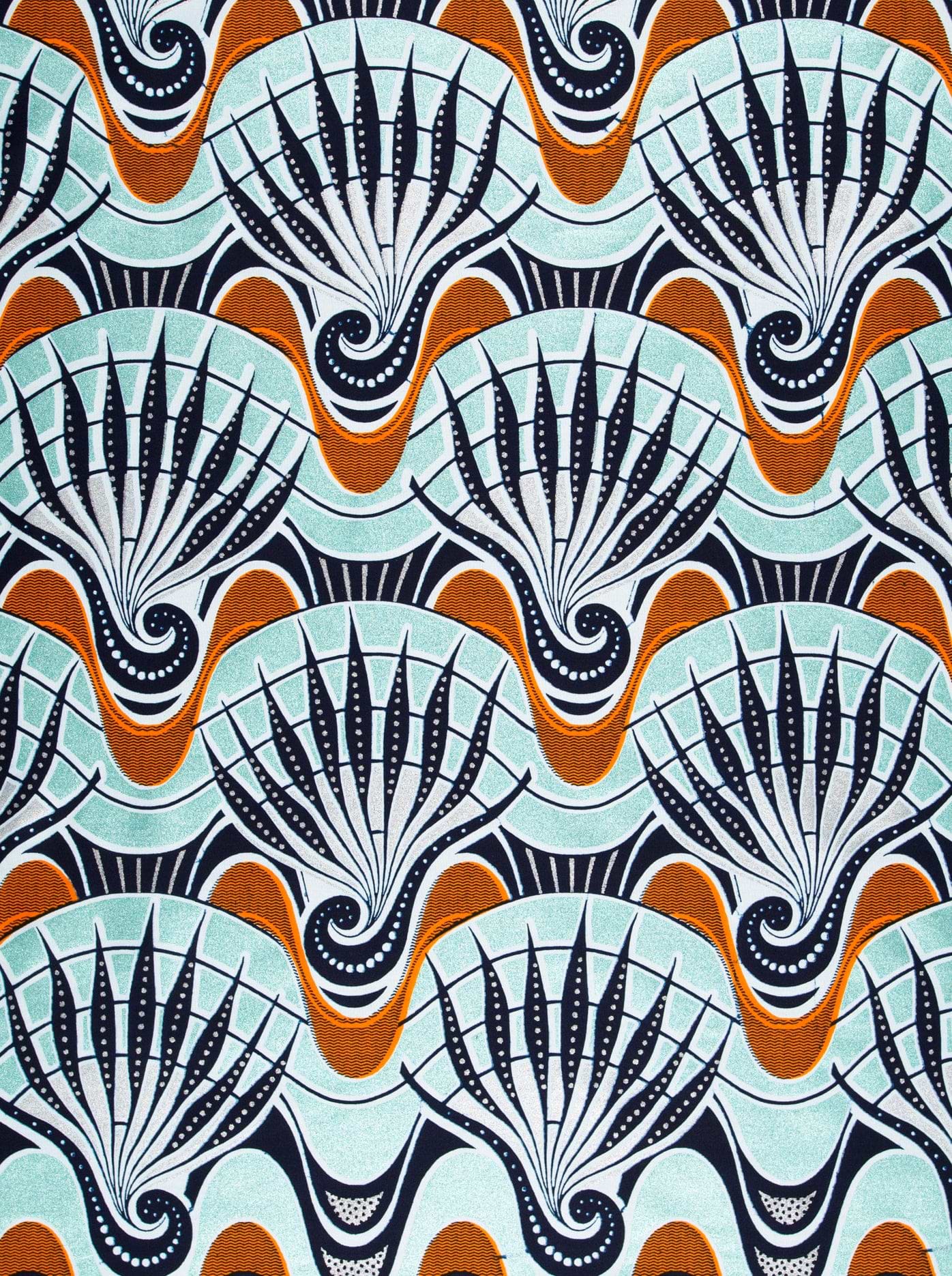 Art deco fan pattern wax glitterglam vlw6801.020