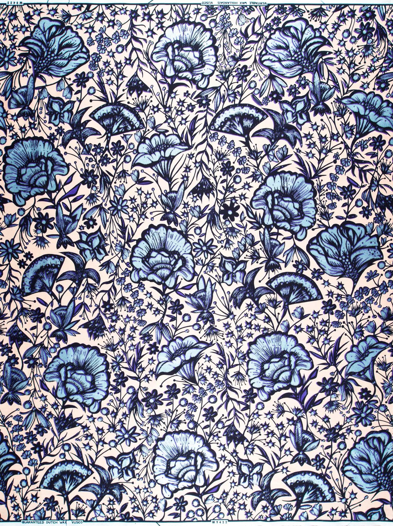 Wax Hollandais | VLW9422.019 | Pastel Blue Embellished
