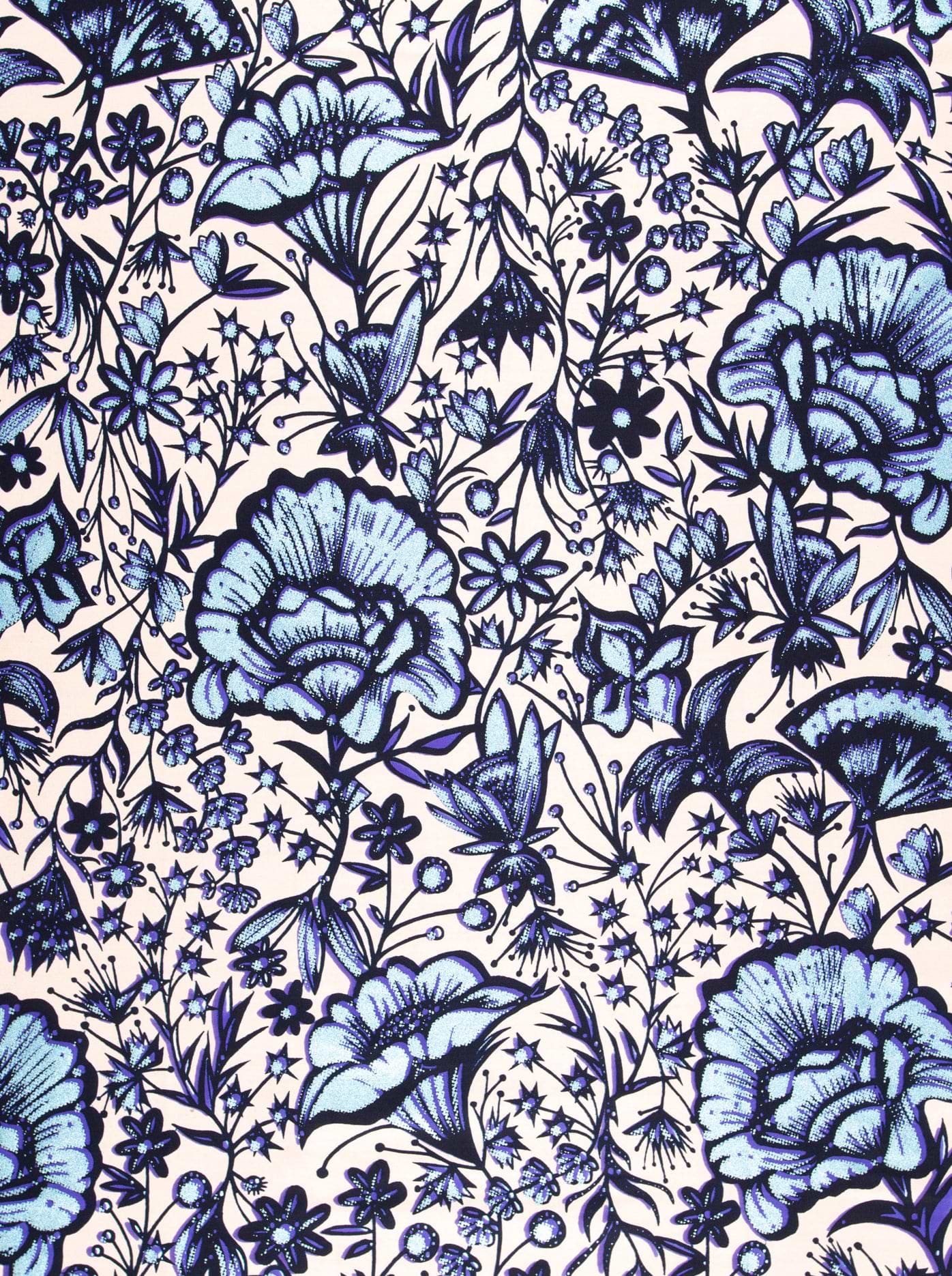 Wax Hollandais | VLW9422.019 | Pastel Blue Embellished
