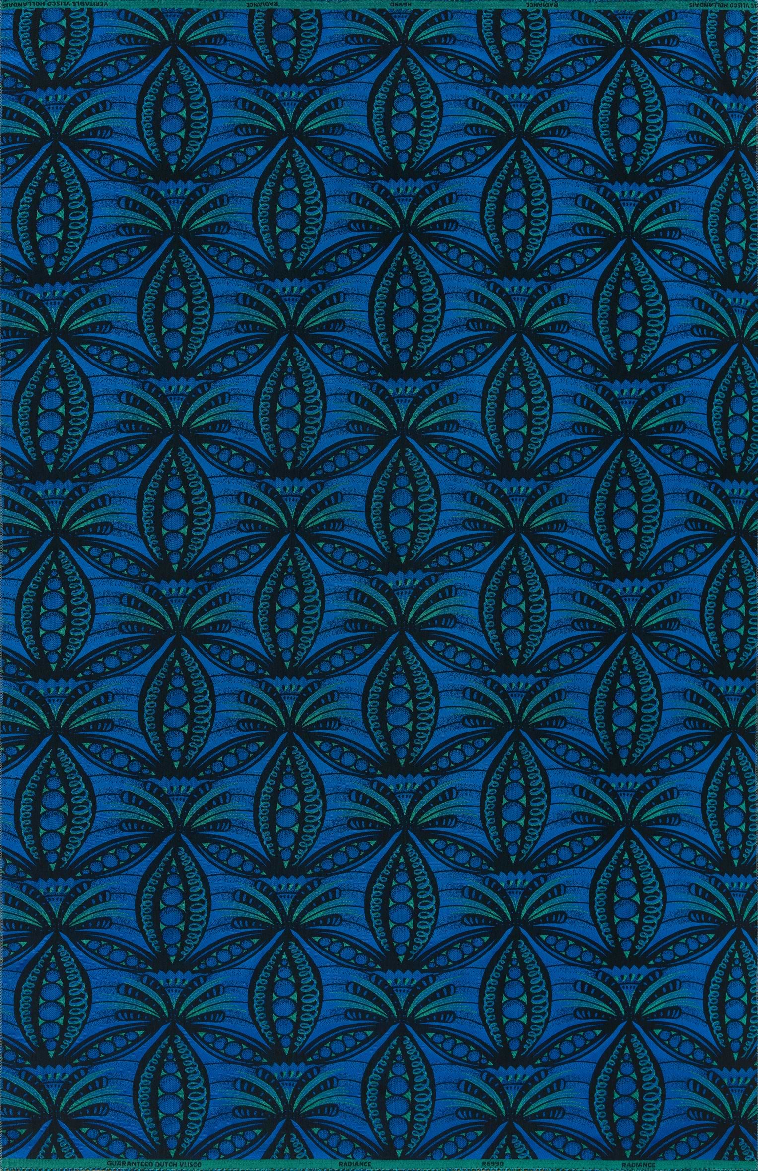 Blue fabric pattern dark teal radiance vlr6990.001