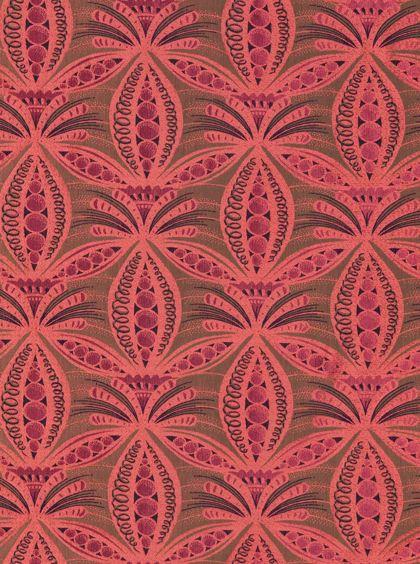 Fabric features pattern stylized symmetrical radiance vlr6990.003