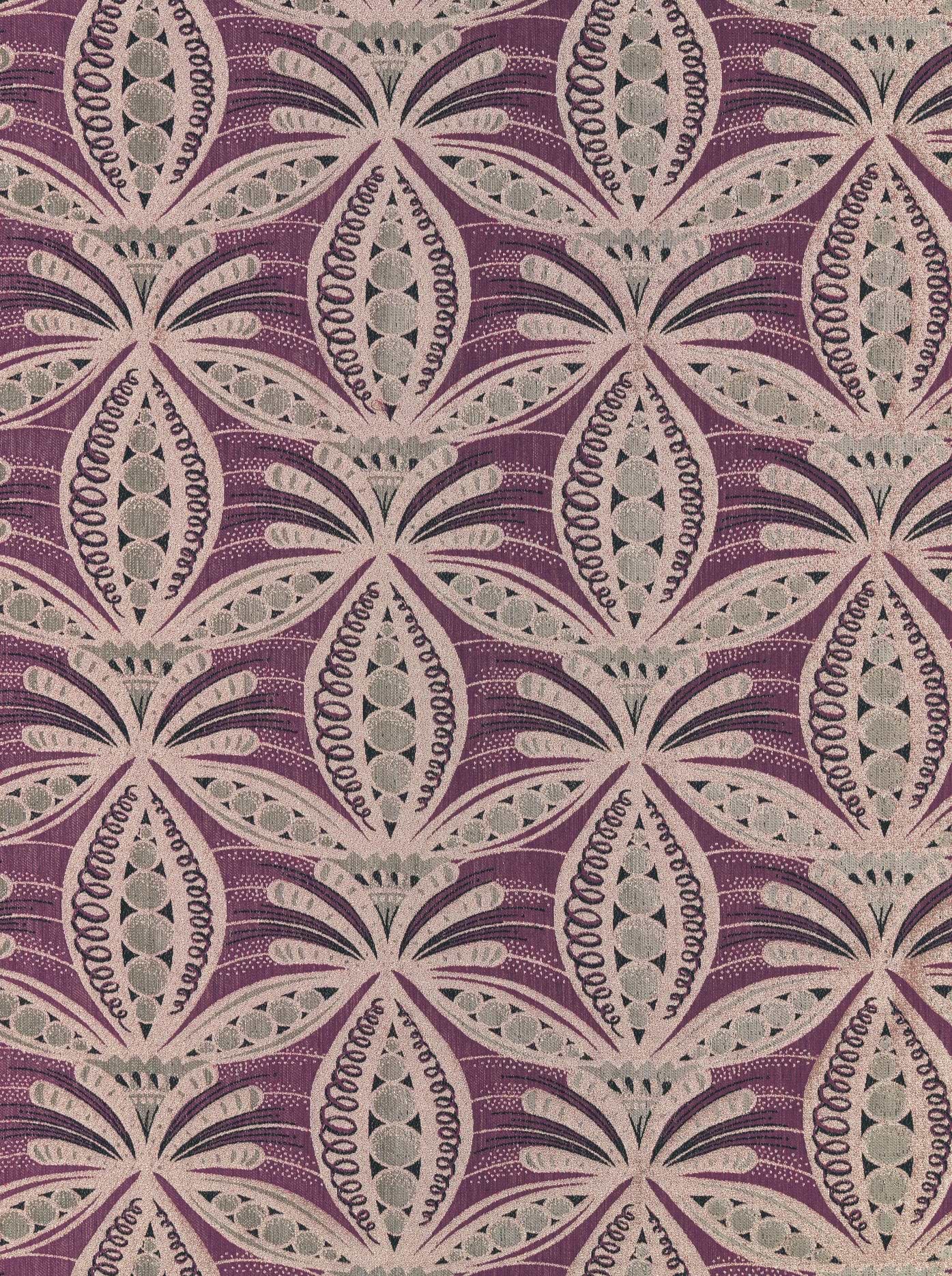 Purple beige patterned fabric intricate radiance vlr6990.004