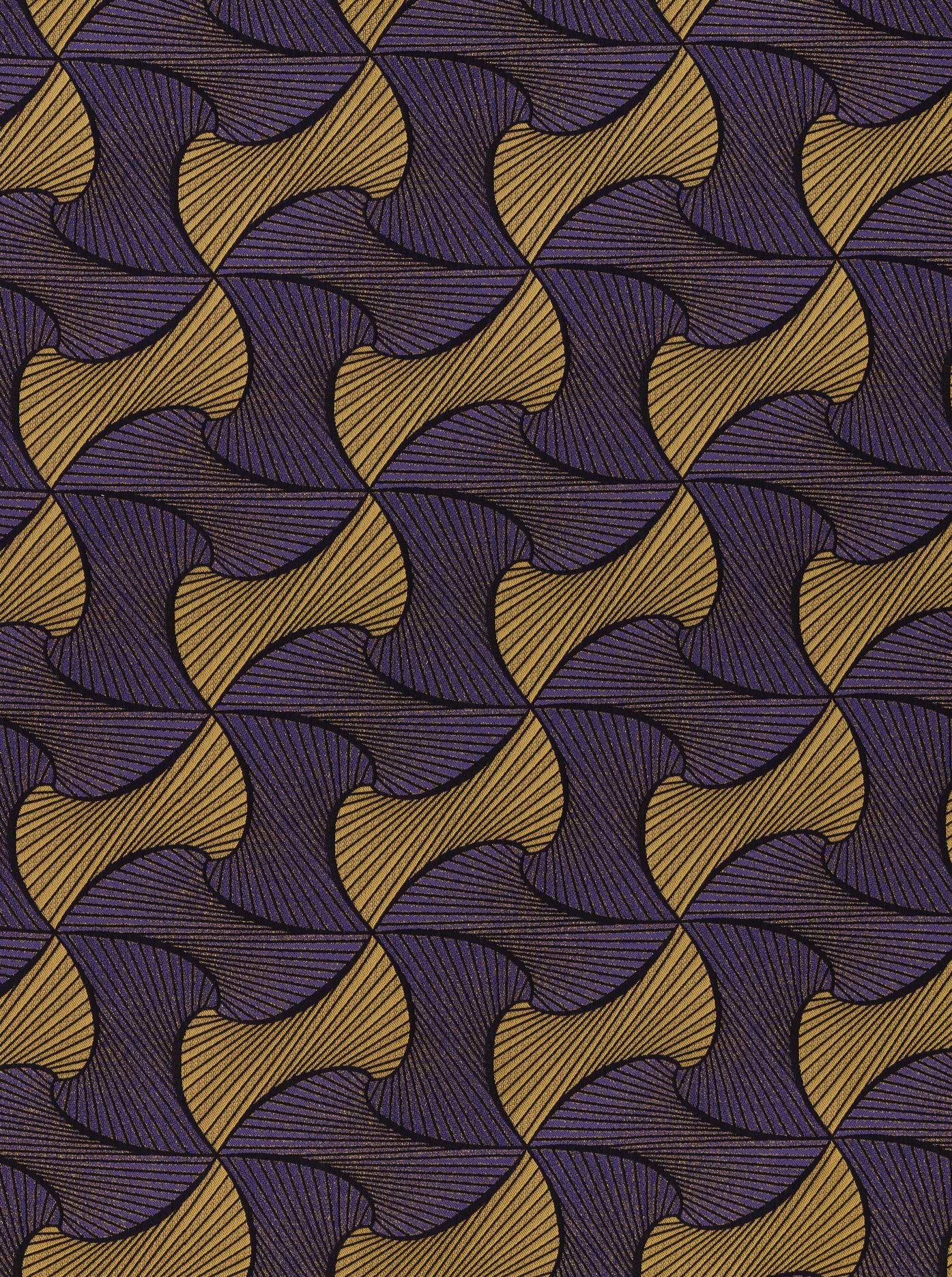 Purple gold abstract geometric pattern radiance vlr9969.002