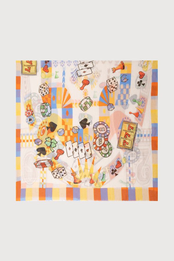 Casino Printed Scarf - Multi