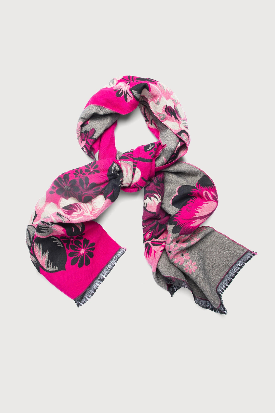 Reversible Blossom Burst Scarf - Pink