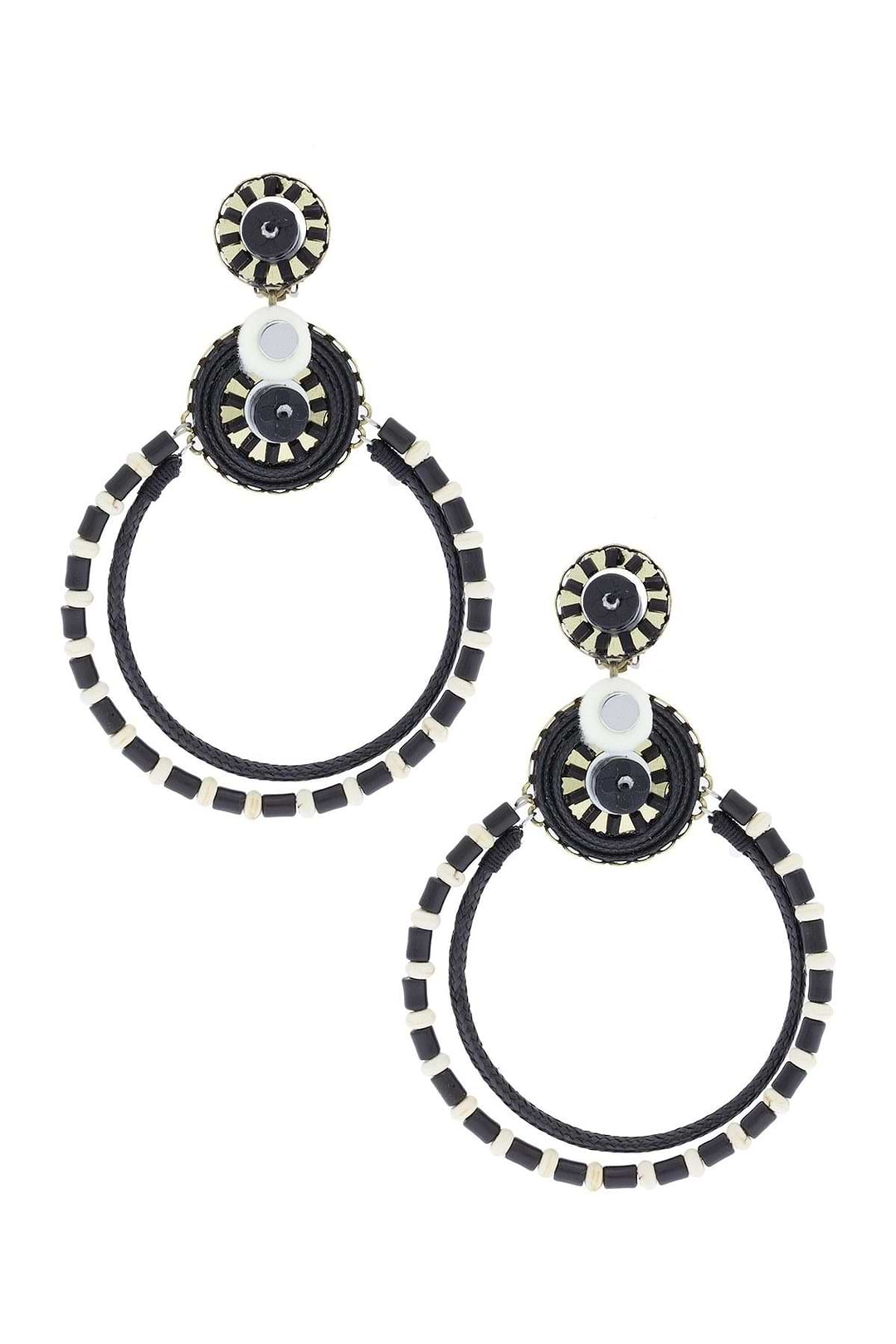 Horace Clip-On Statement Earring - Black