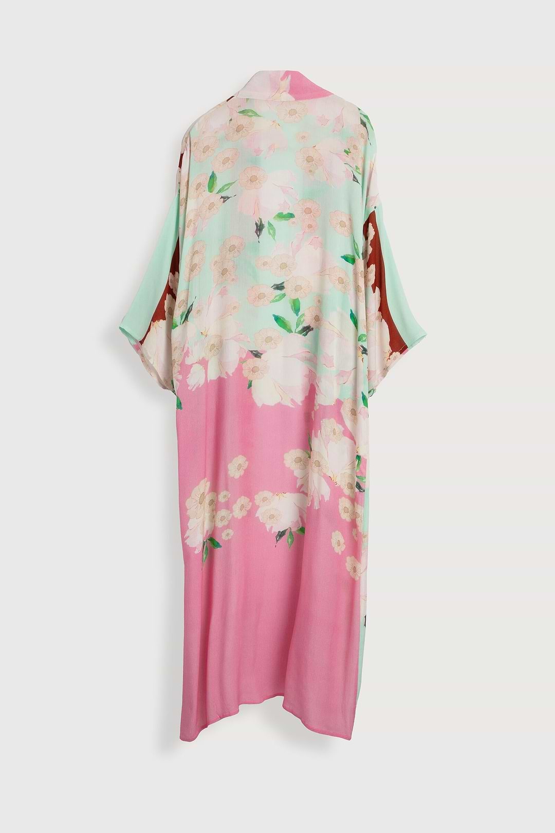 Pastel Petal Floral Kimono - Pink Combo