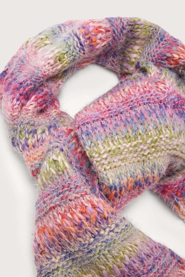 Multicolored Knit Scarf - Multi