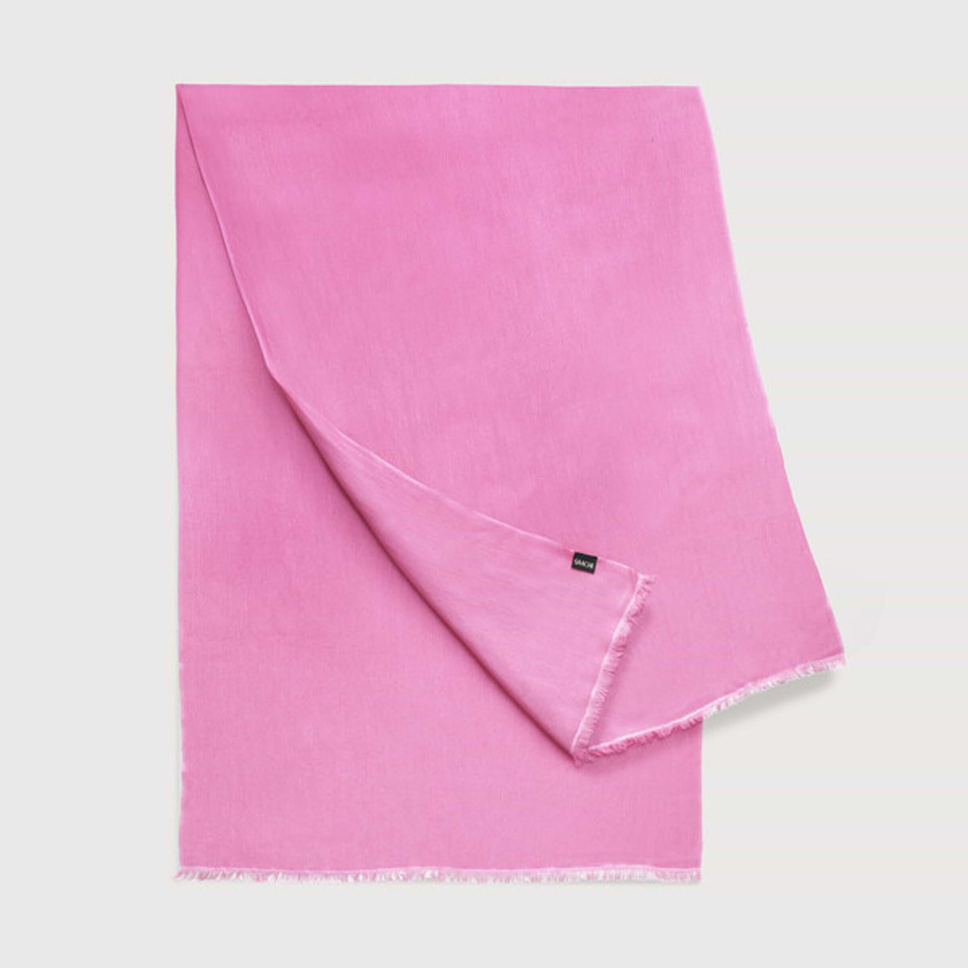 Eyelash Fringed Cashmere Scarf - Fuchsia
