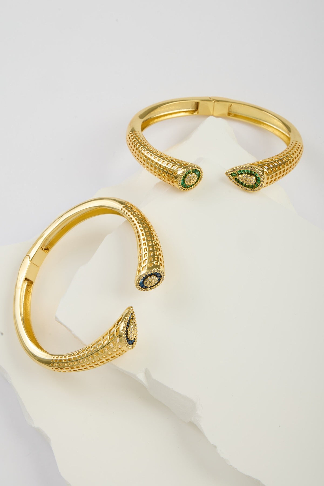 Crystal Bangle Metal Bracelet