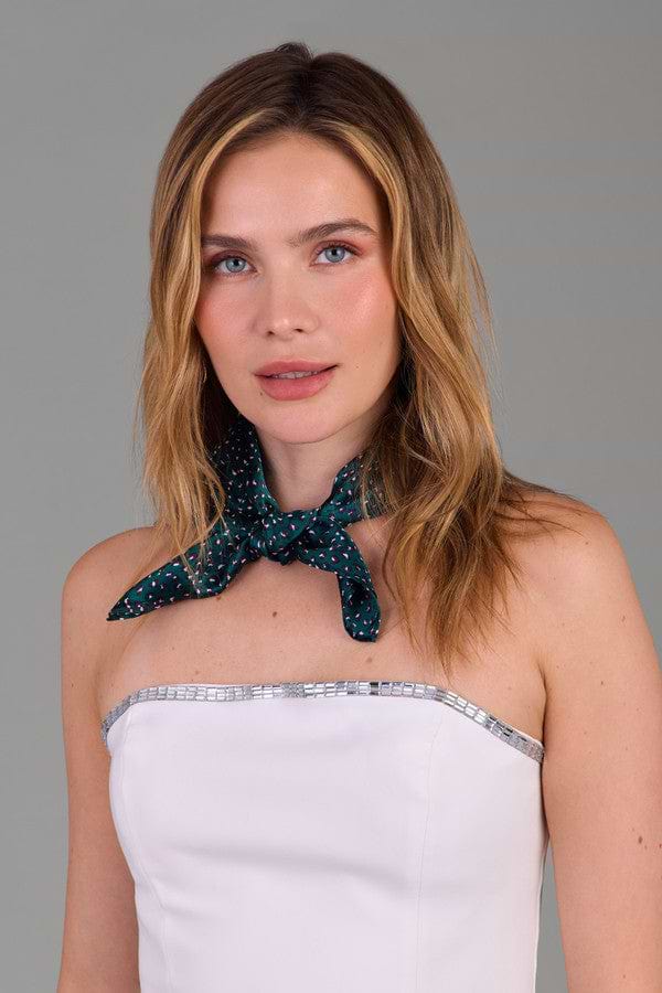 Silk Bandana Animal Print - Dark Slate Gray